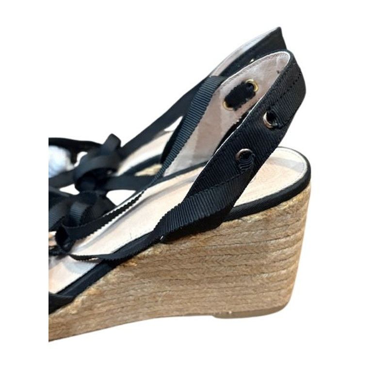 Adrianna Papell Adrianna Papell “Pamela” Black Espadrille Sandals Size US 8 / IT 38 - 7 Thumbnail