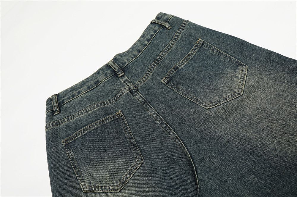 Vintage Men's retro patchwork punk distressed washed scimitar jeans Size US 32 / EU 48 - 4 Thumbnail