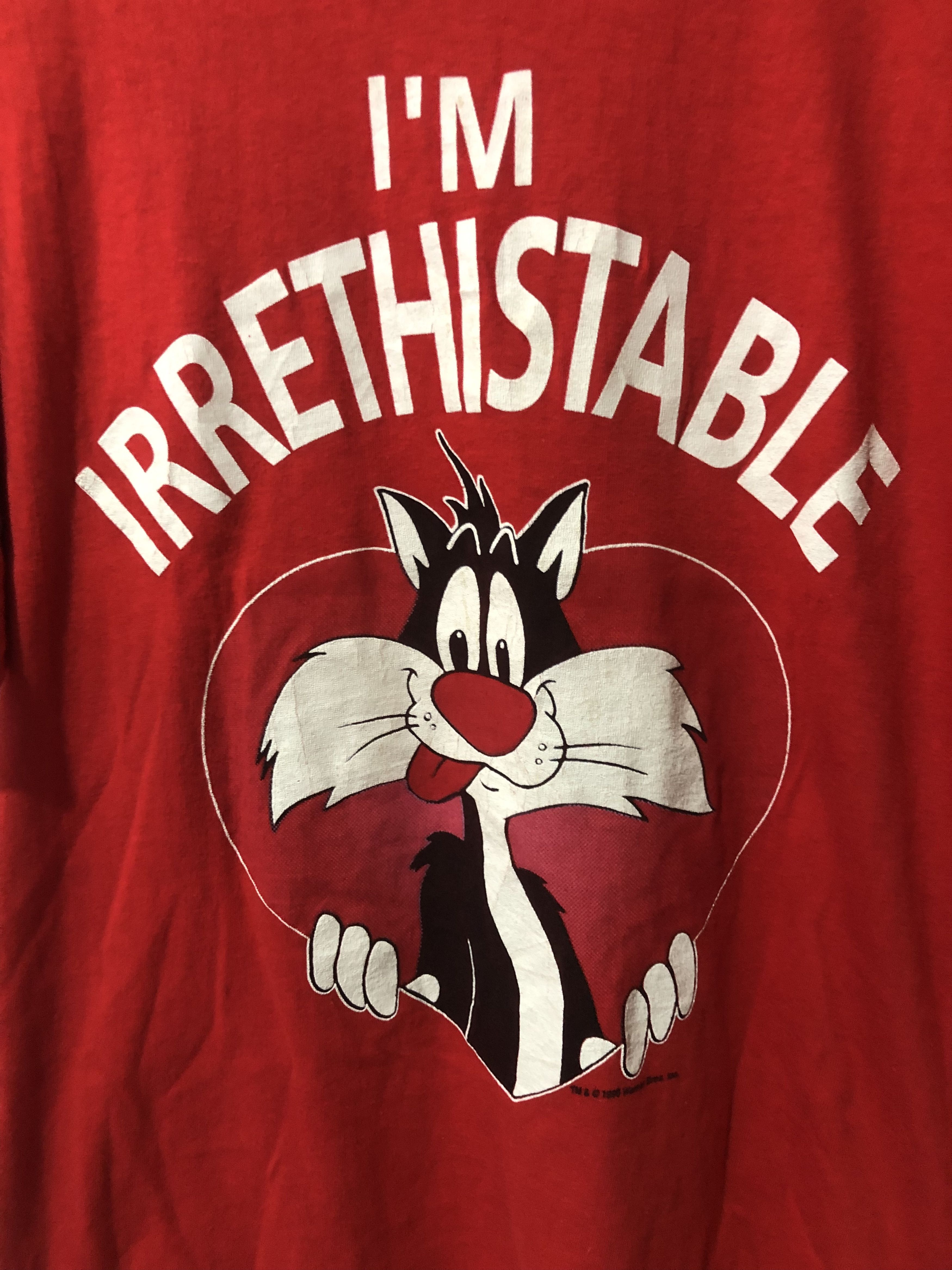 Vintage vintage 1990 Looney Tunes Sylvester "I'm Irrethistable" Size US L / EU 52-54 / 3 - 2 Thumbnail