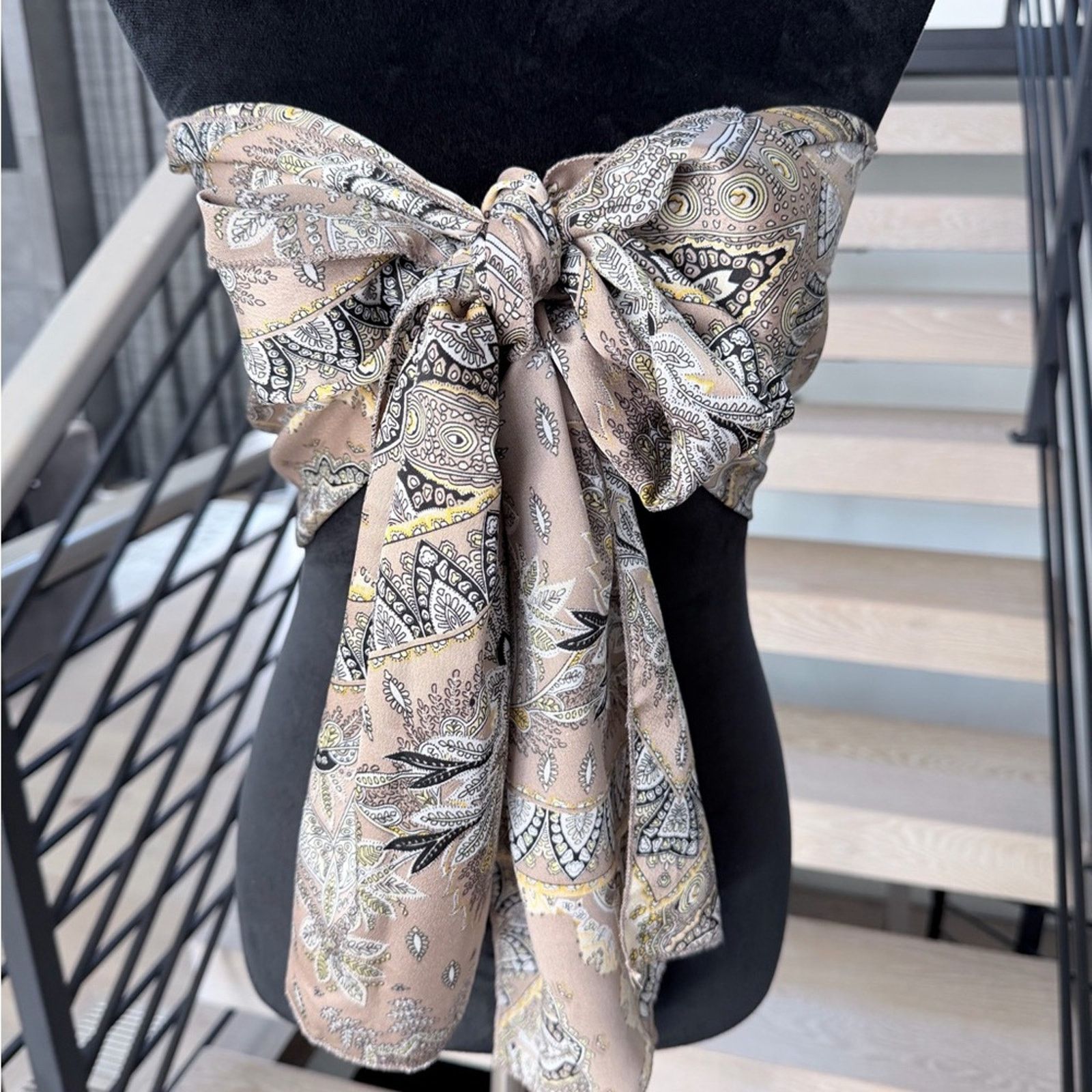 Other New Boho Y2K Bandana Paisley Print Scarf Top one size Size ONE SIZE - 11 Thumbnail