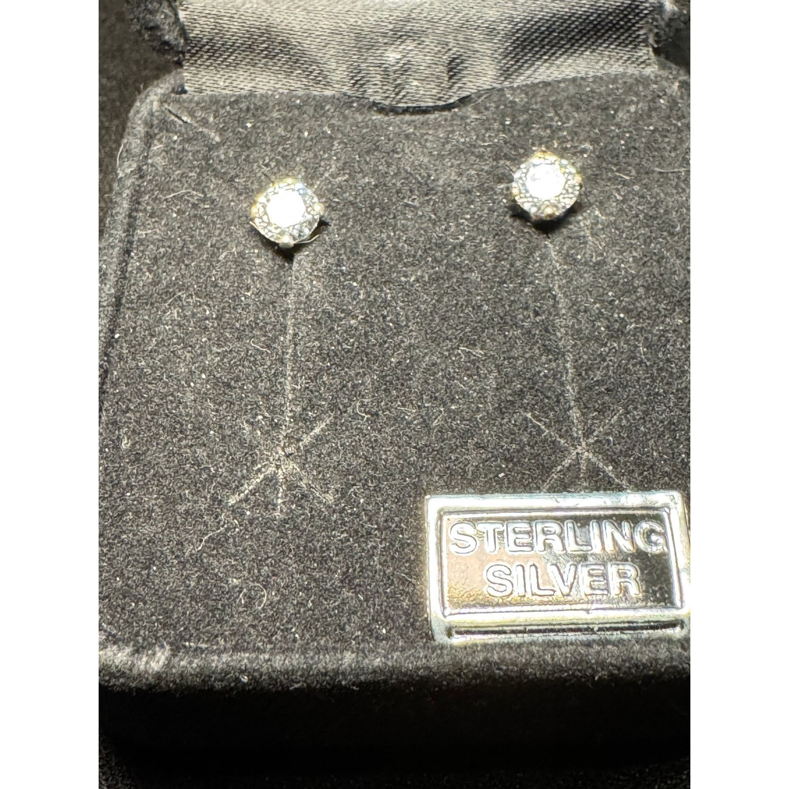 Other Sterling Dominique Round Silver Stud Earrings Size ONE SIZE - 3 Thumbnail