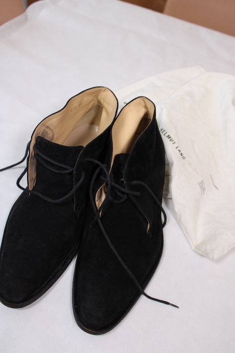 helmut lang suede boots