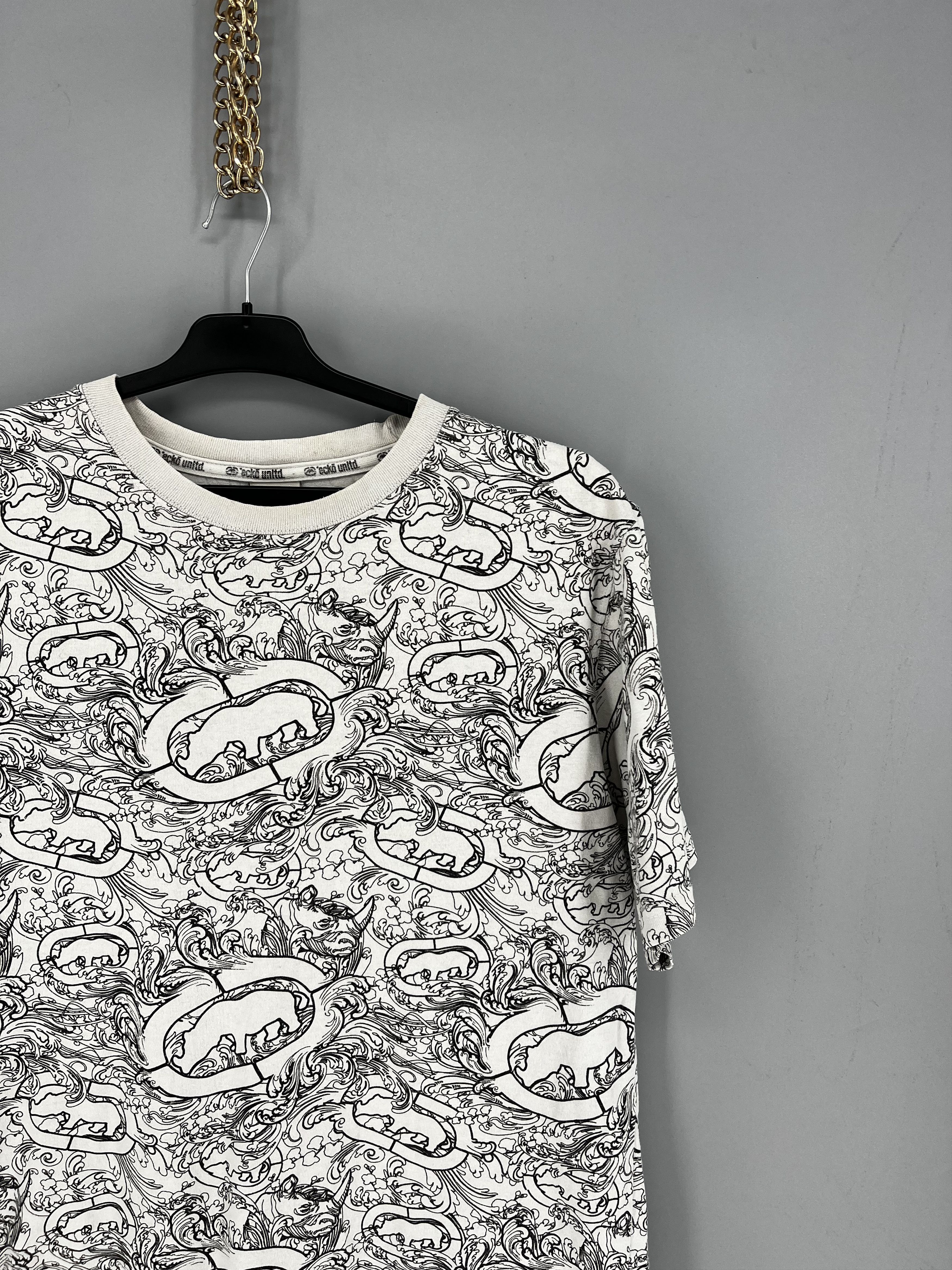 Ecko Unltd. Y2K Ecko Unltd Monogram Web Graphic Rap T Shirt Size US M / EU 48-50 / 2 - 5 Thumbnail