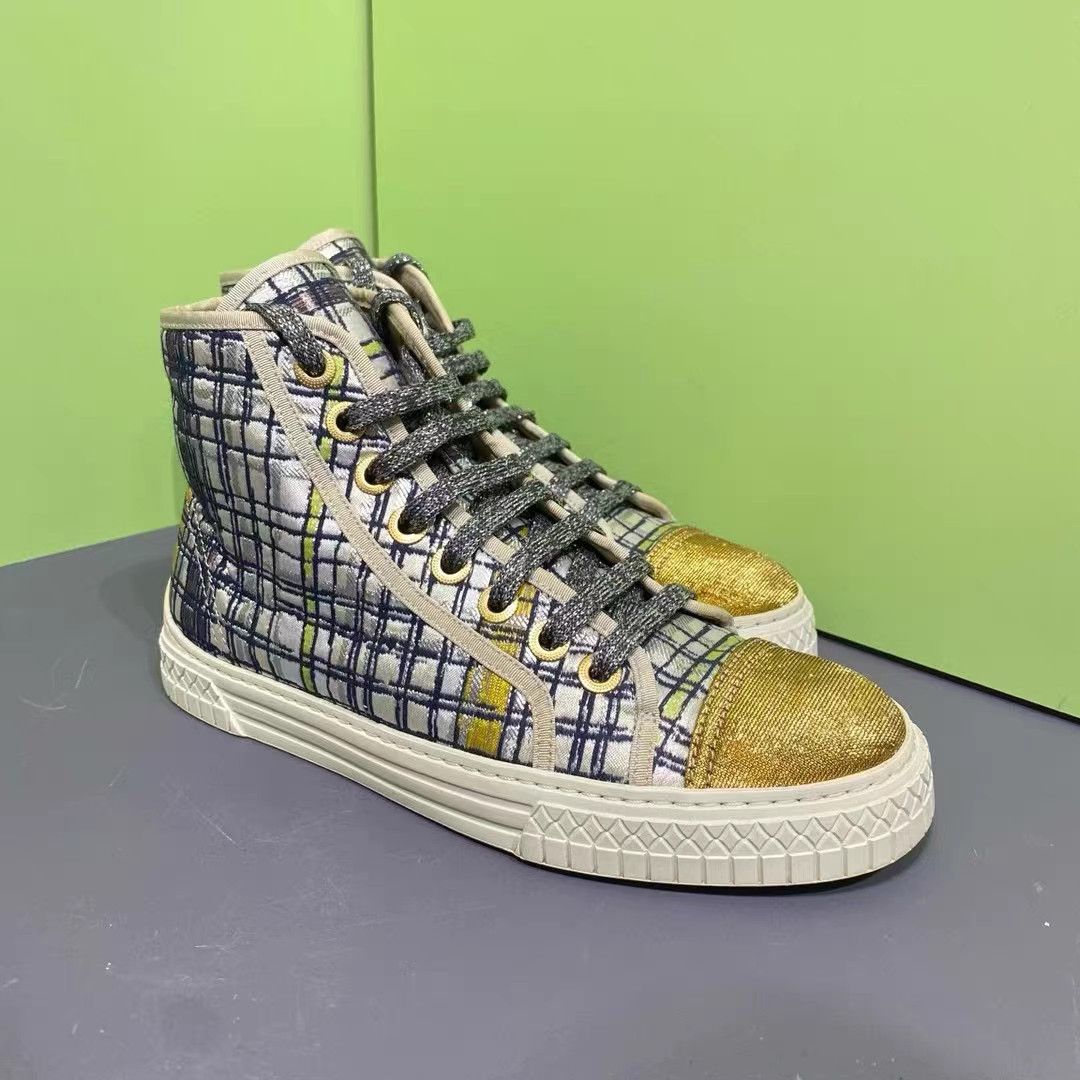 Chanel Chanel Gold Thread Knit Sneakers K15 Size US 7 / IT 37 - 3 Thumbnail