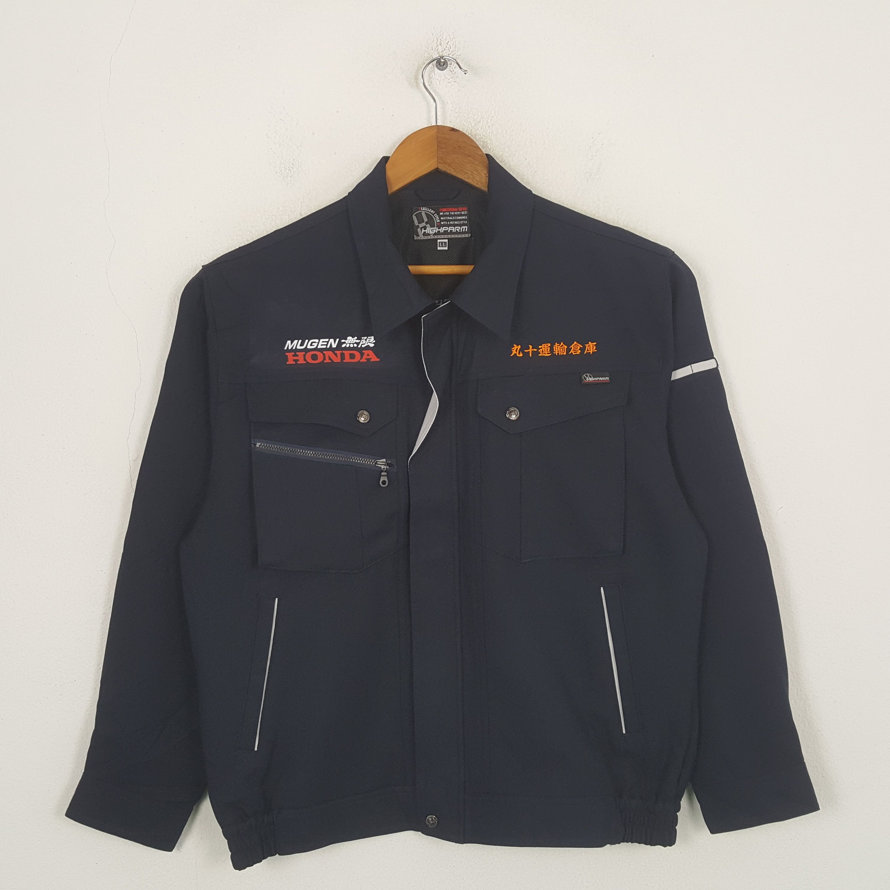 Honda Vintage Mugen Honda Japan Racing Team Custom Jacket C296N18 Size US L / EU 52-54 / 3 - 3 Thumbnail