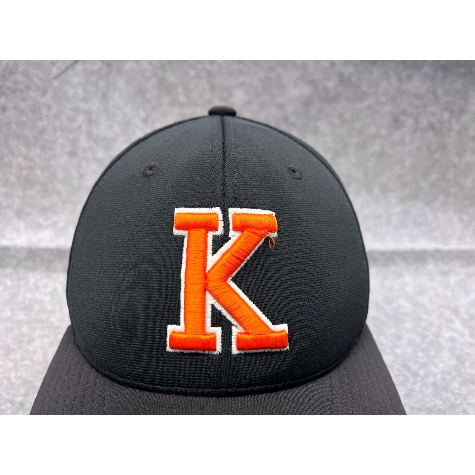 Vintage Richardson Hat Cap Fitted Adult Medium Black Polyester Embroidered K Logo Baseball Cap Mens Size ONE SIZE - 2 Thumbnail