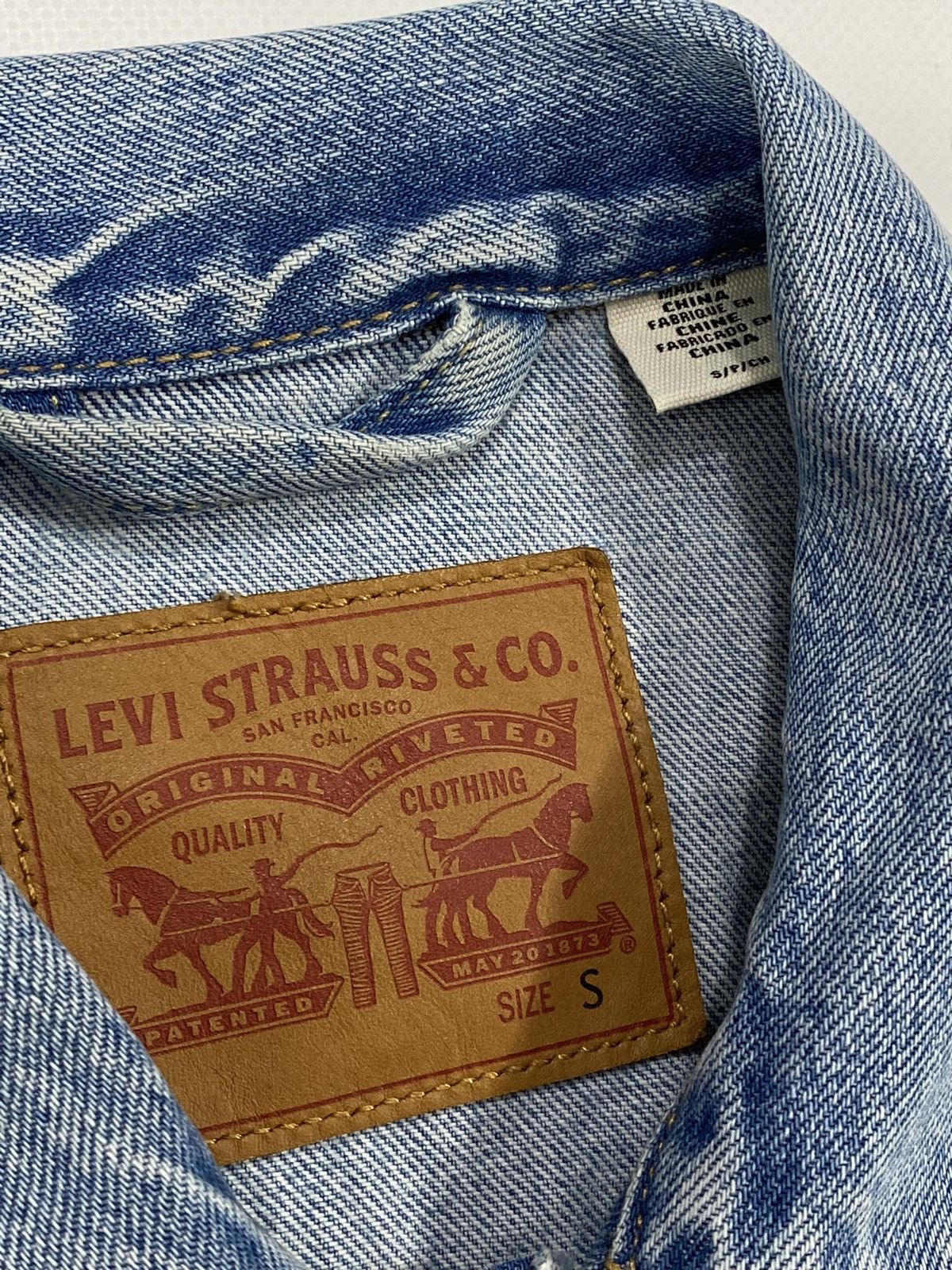Levi's 🔥LASTDROP🔥 Levis Light Blue Washed Denim Trucker Jacket Size US S / EU 44-46 / 1 - 8 Thumbnail