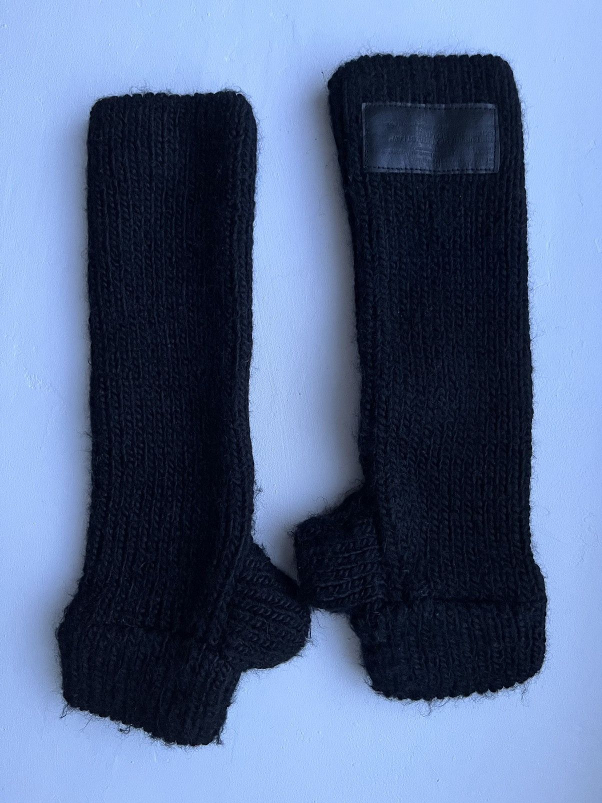 Julius Wool Knit Cut Off Gloves Size ONE SIZE - 4 Thumbnail