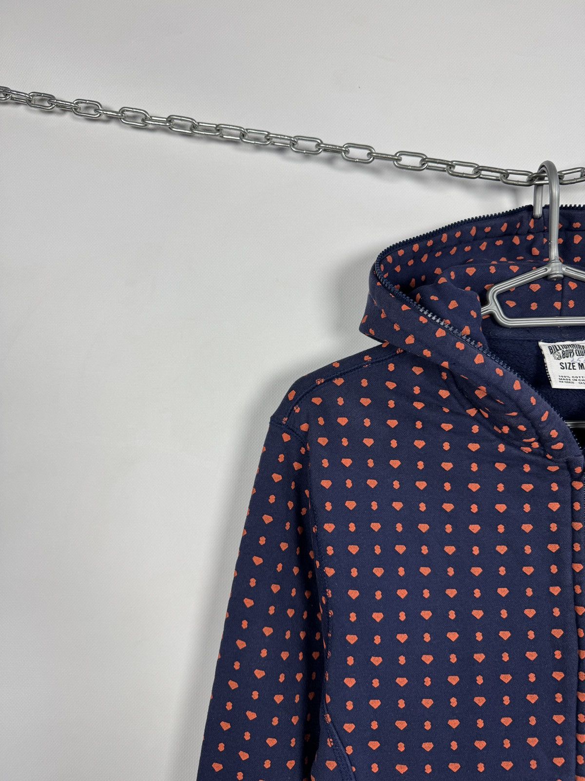 Billionaire Boys Club Billionaire Boys Club Full Zip Hoodie Heart Print Y2K Size M Size US M / EU 48-50 / 2 - 3 Thumbnail