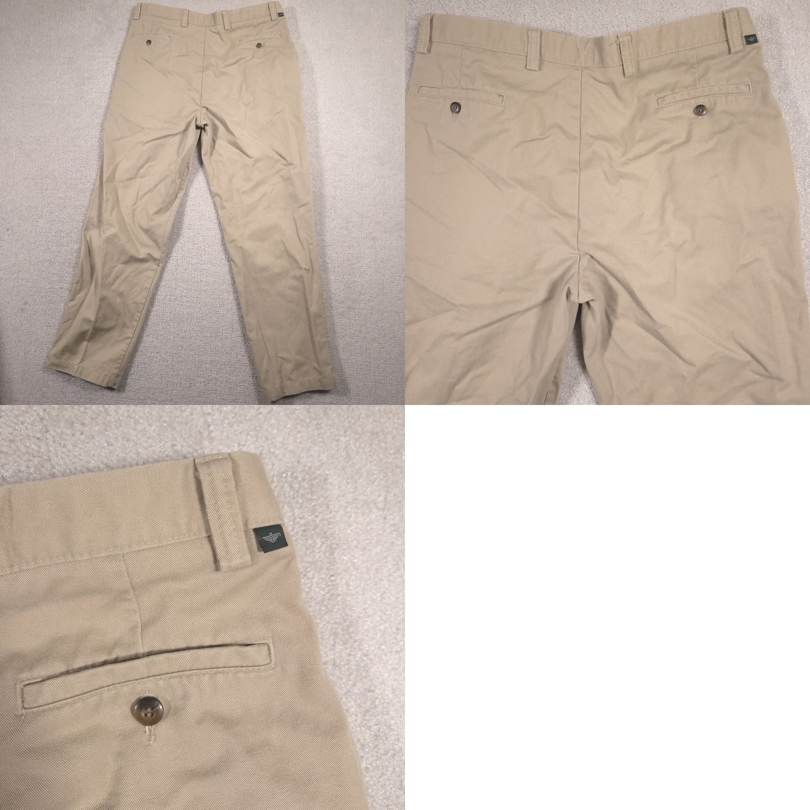 Dockers VINTAGE Dockers Recode Khakis Pants Mens 38x34 Beige Pleated Front Straight Leg Chino Size US 38 / EU 54 - 9 Thumbnail