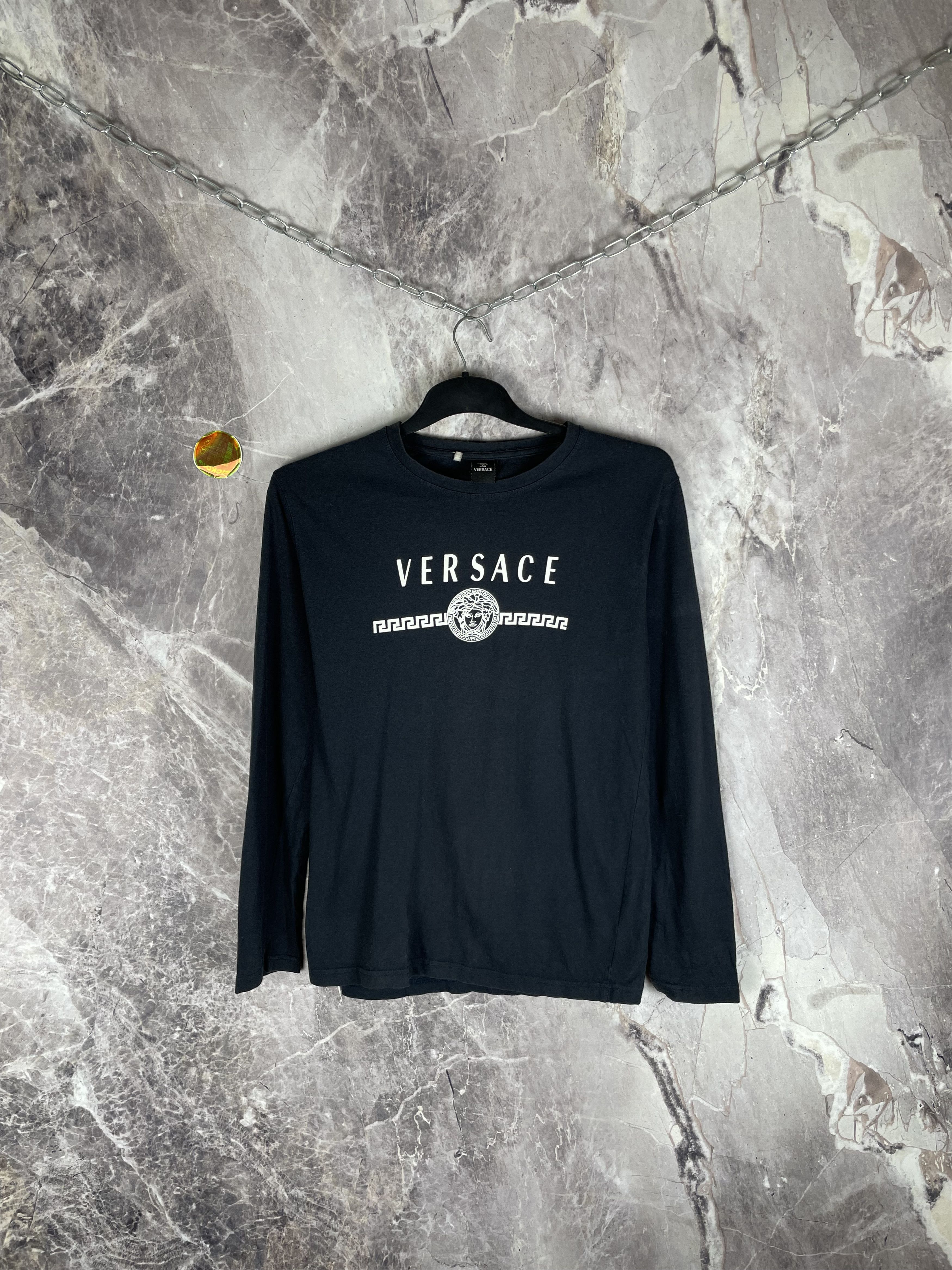 Versace Vintage Versace Long Sleeve Size US M / EU 48-50 / 2 - 1 Thumbnail