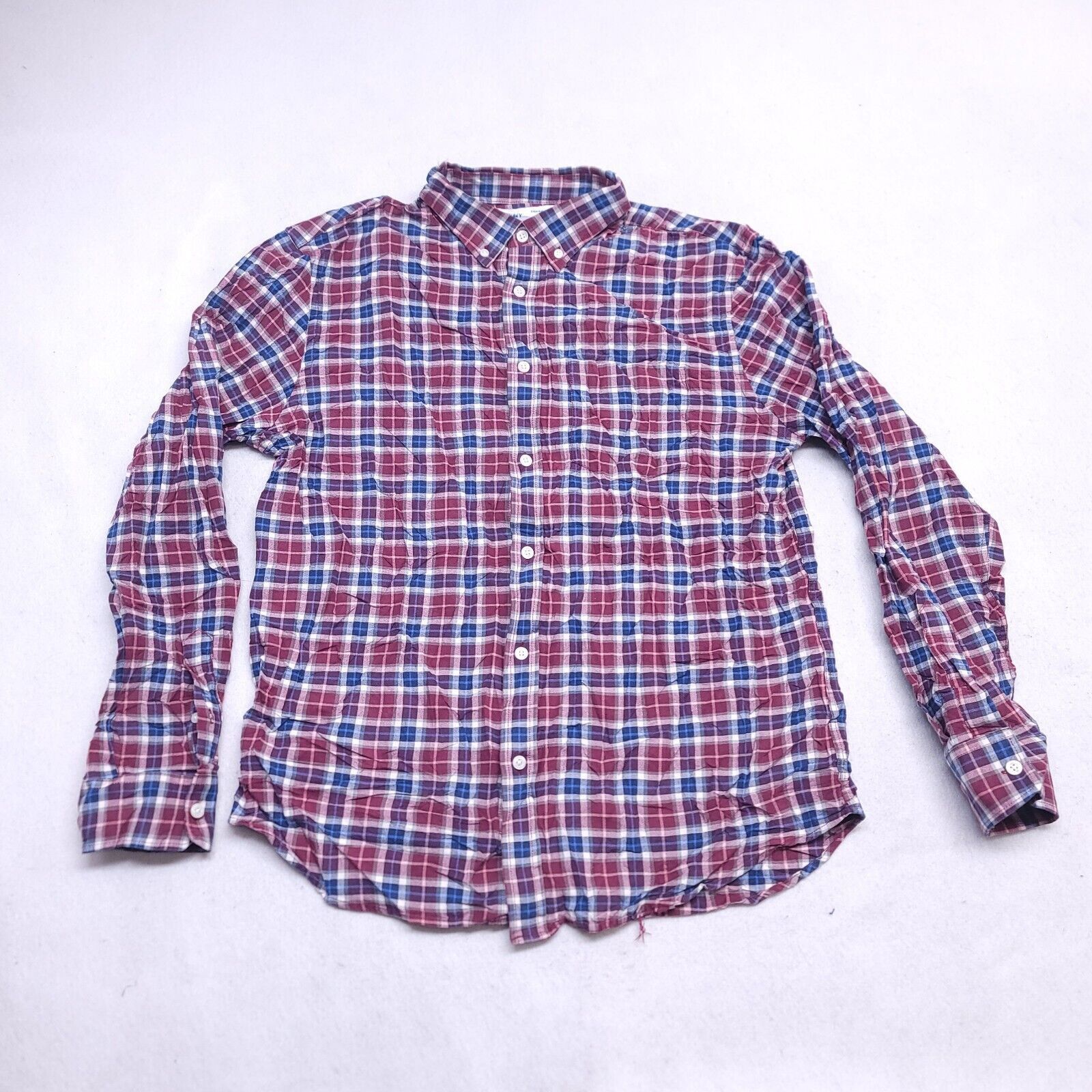 Old Navy Old Navy Tartan Flannel Button Up Shirt Mens Size L Red Blue Size US L / EU 52-54 / 3 - 2 Thumbnail