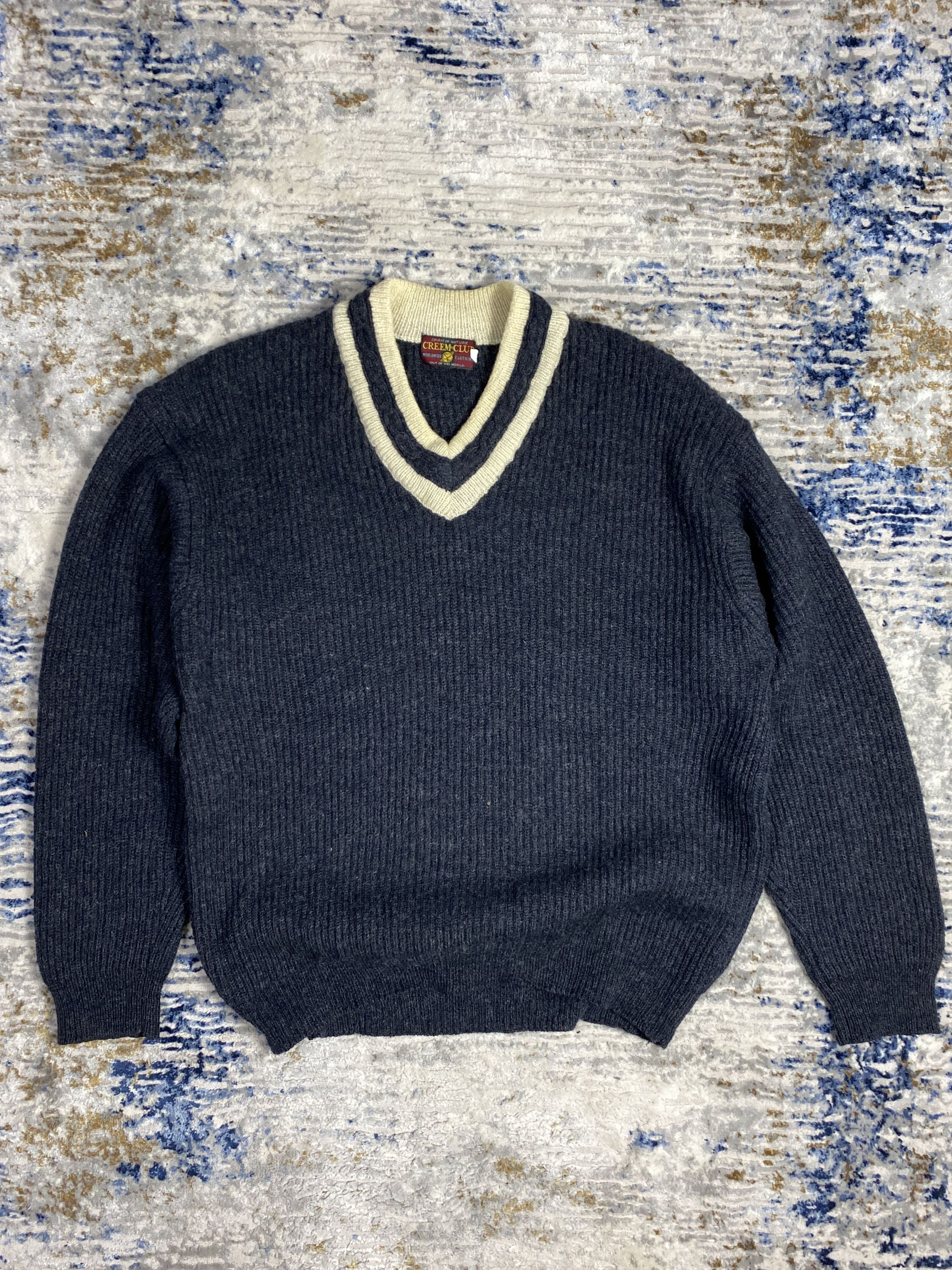 Vintage VINTAGE 90s HANDKNITTED WOOL SWEATER NORWAY RARE Size US L / EU 52-54 / 3 - 1 Thumbnail