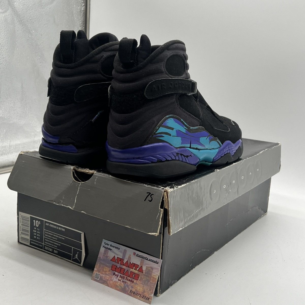 Jordan Brand Air Jordan 8 Aqua Size US 10.5 / EU 43-44 - 6 Thumbnail
