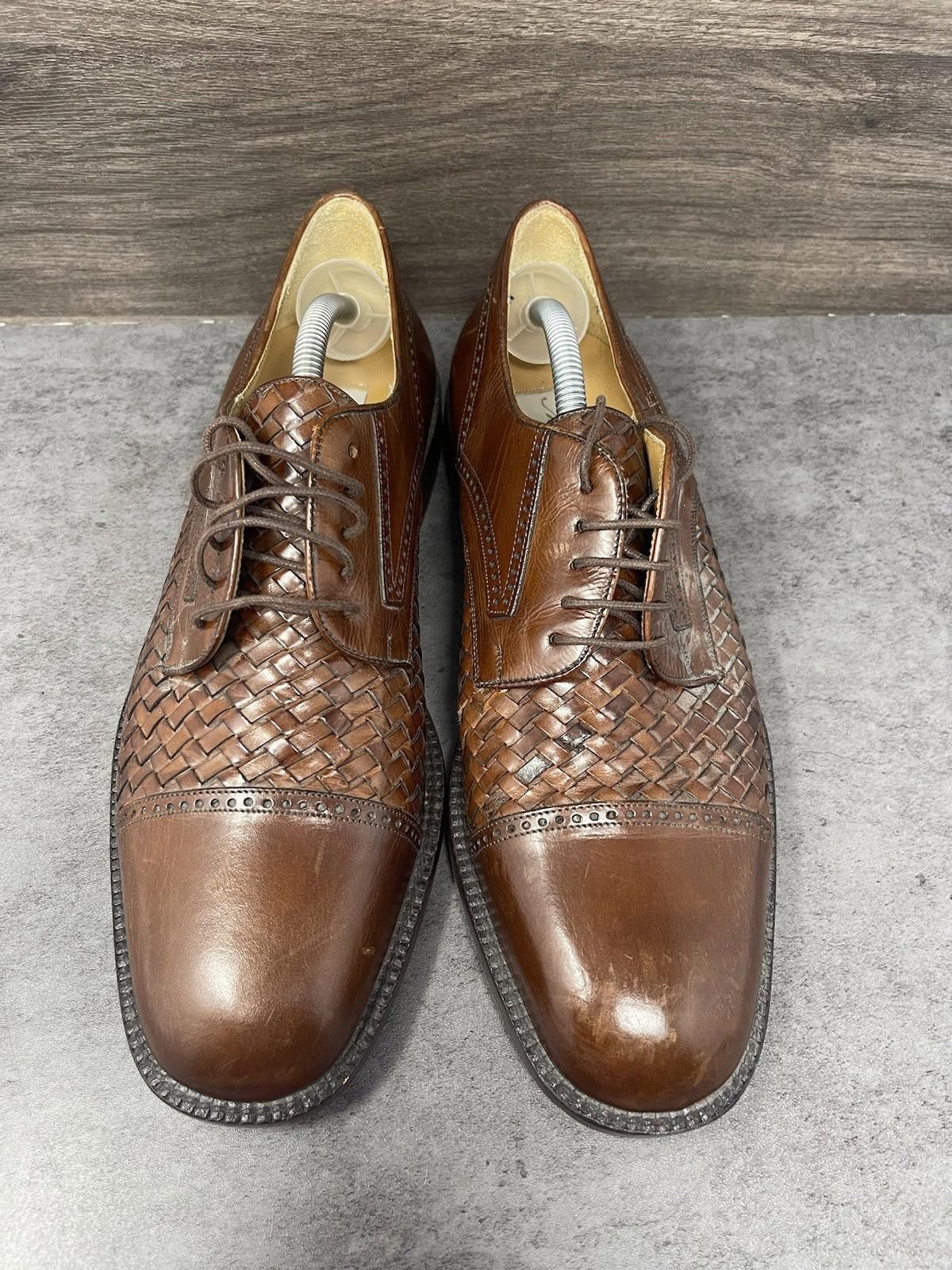 Mezlan Mezlan Shoes Mens Size 10.5 Valencia Brown Leather Size US 10.5 / EU 43-44 - 3 Thumbnail