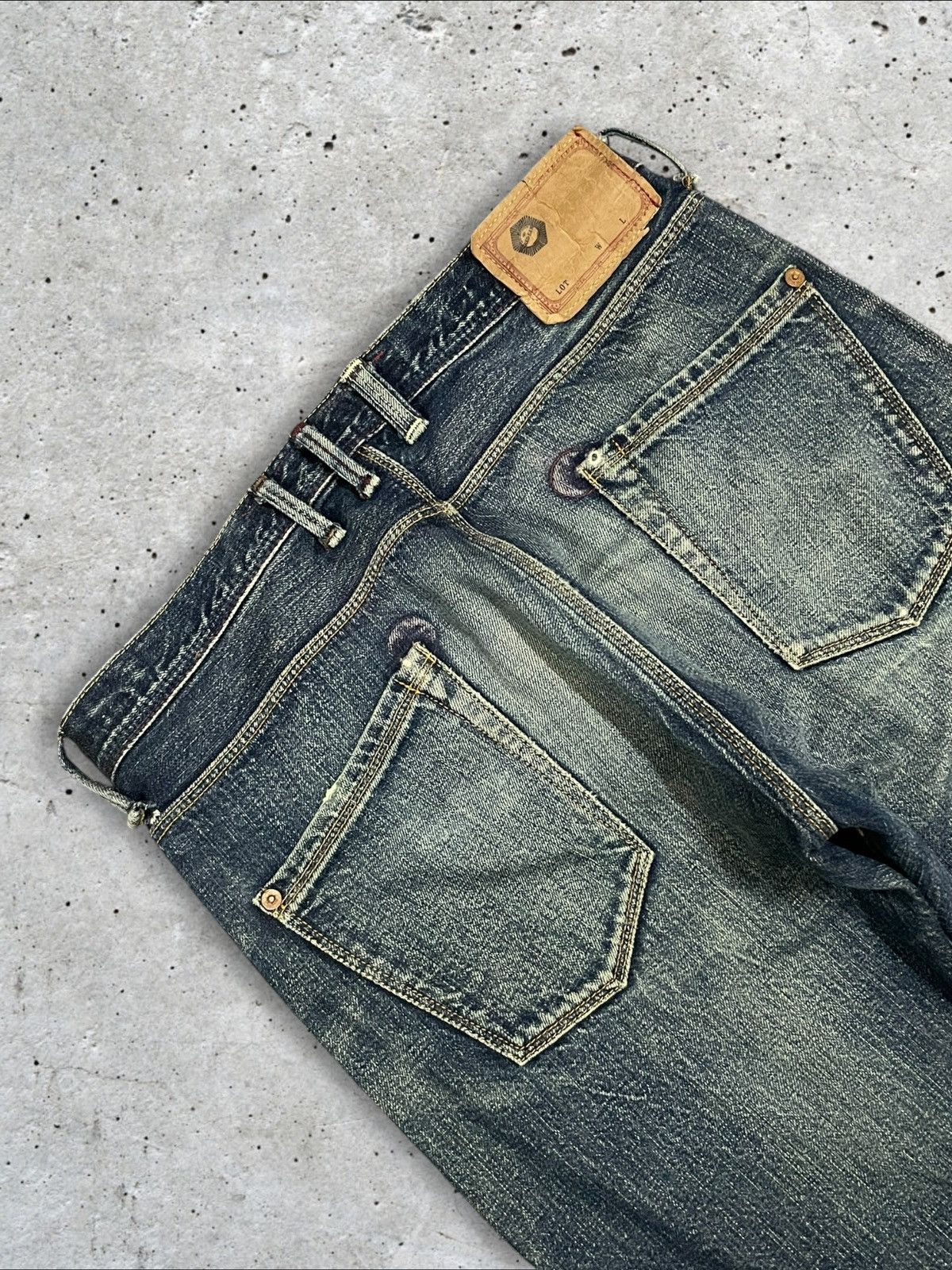 Paul Smith Paul Smith Red Ear Crazy Denim Selvedge Red Devil Torn Jeans Size US 30 / EU 46 - 10 Thumbnail