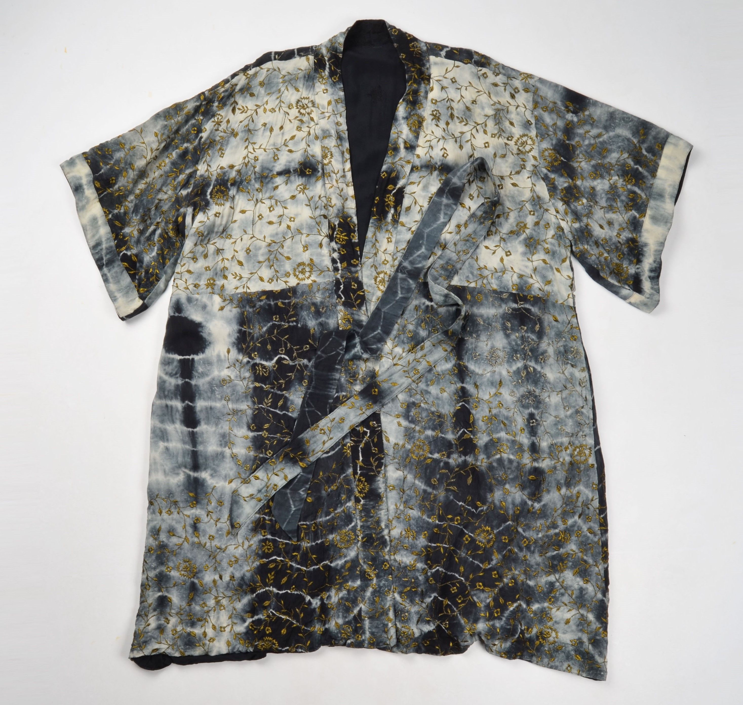 Other Cofur Denmark Tie Dye Full Embroidered Silk Bardot Kimono Size ONE SIZE - 5 Thumbnail