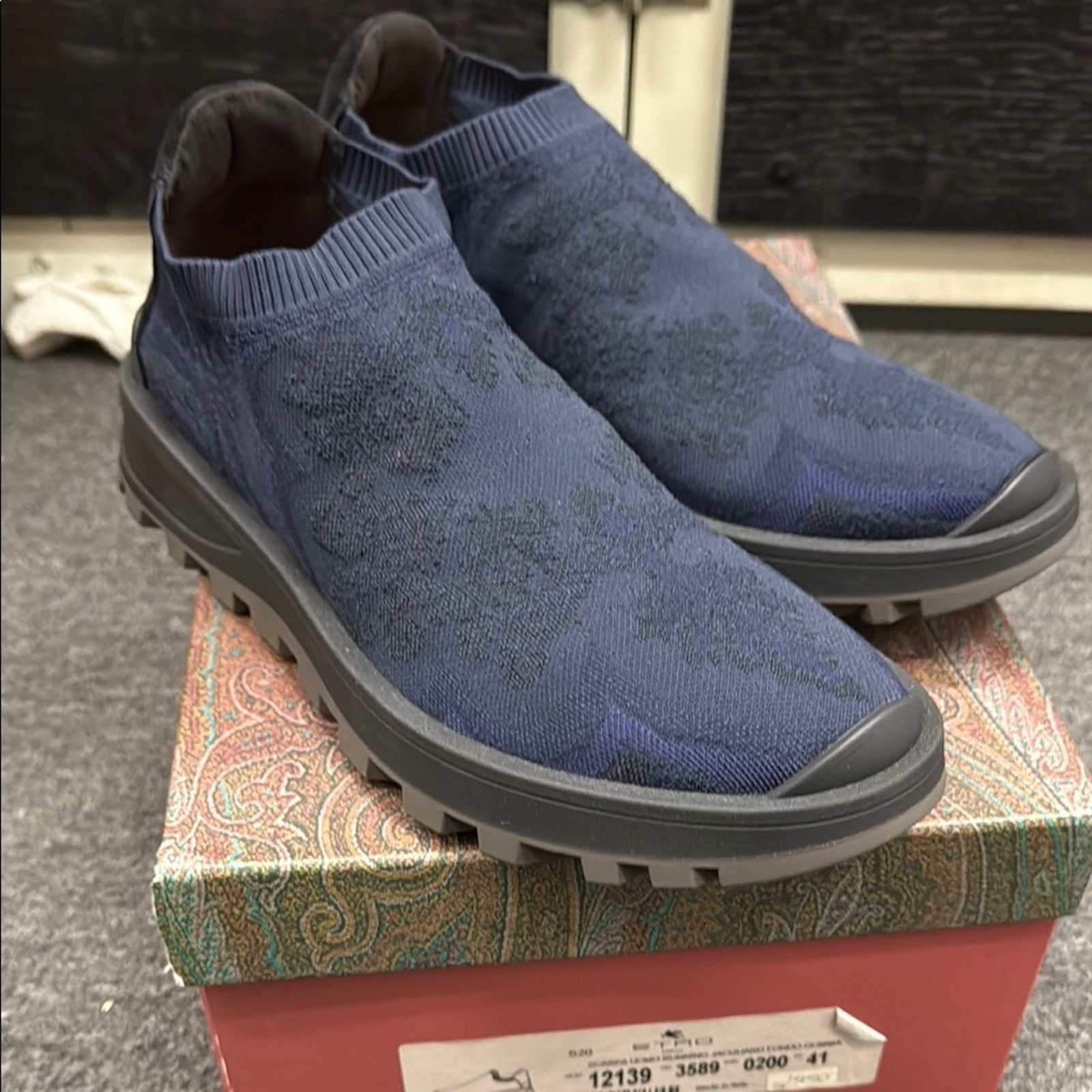 Etro NWT Etro Men's Blue Slip-On Shoes Size 41 US 8 Size US 8 / EU 41 - 1 Thumbnail