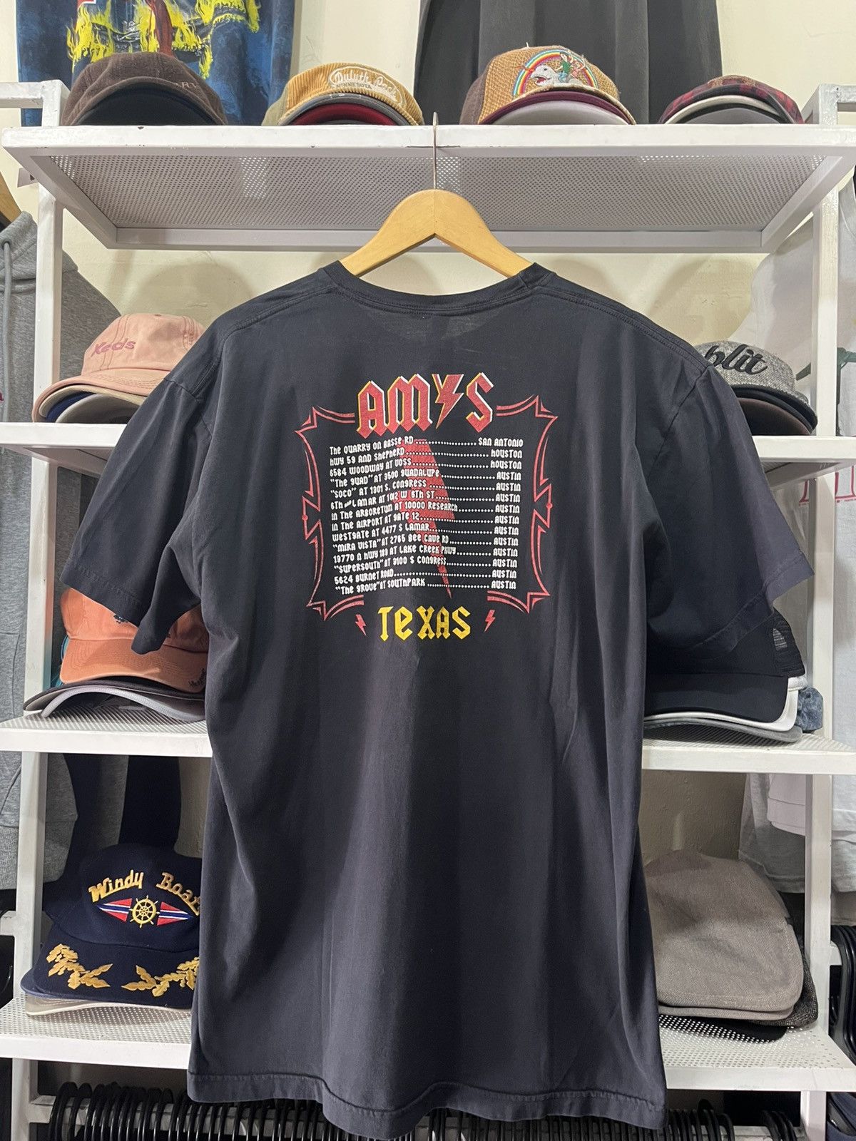 Band Tees Amy's Ice Cream Tour shirt est 1984 Texas T Shirt Black Men Size US XL / EU 56 / 4 - 4 Thumbnail