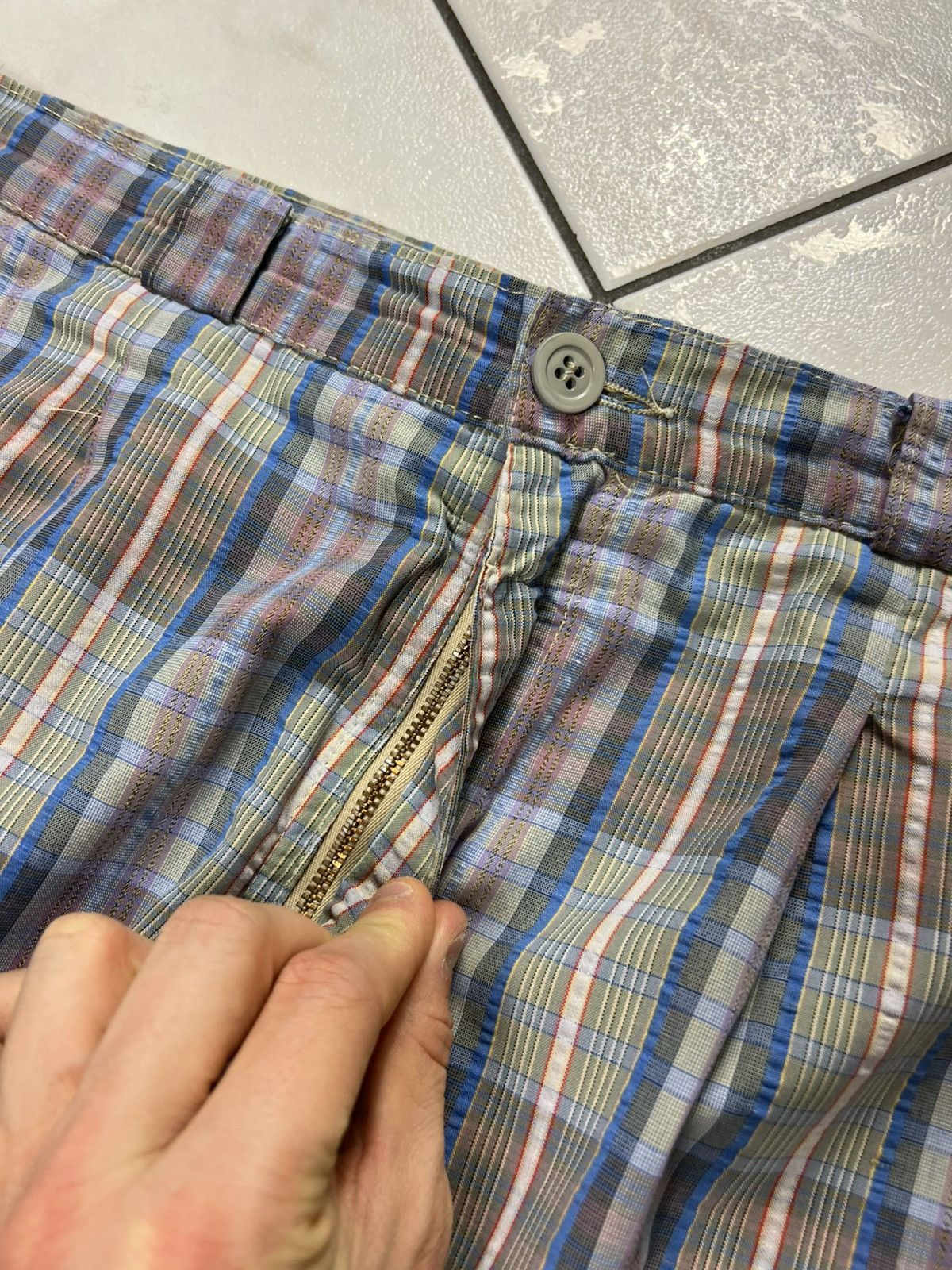 Levi's Vintage Levi’s CIVVY Street classic check seersucker pants Size US 34 / EU 50 - 12 Thumbnail