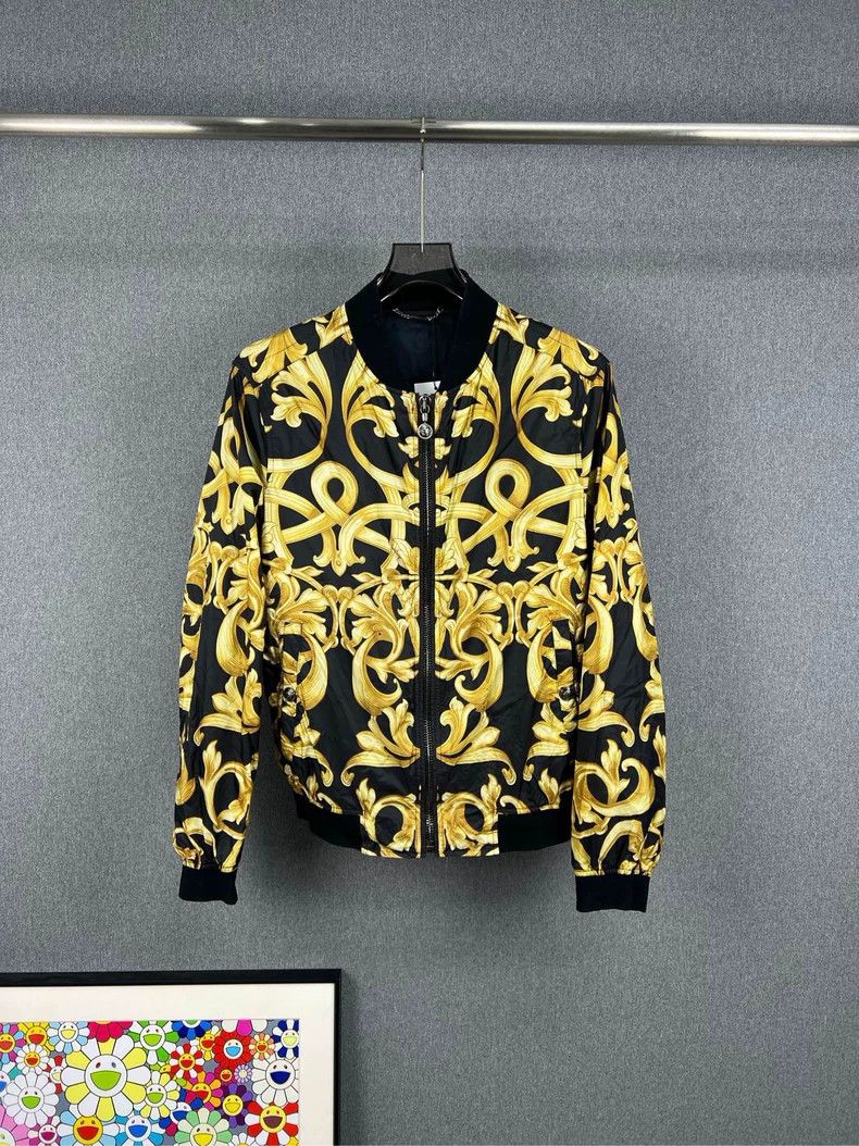 Versace VERSACE Baroque Print Zip Jacket - dmc Size US M / EU 48-50 / 2 - 1 Thumbnail