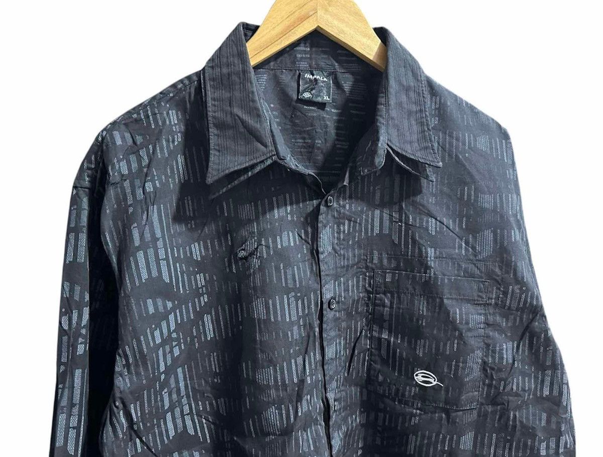 If Six Was Nine 🔥Sick Y2K Impala Tribal Black Camo Shirt Size US XL / EU 56 / 4 - 4 Thumbnail