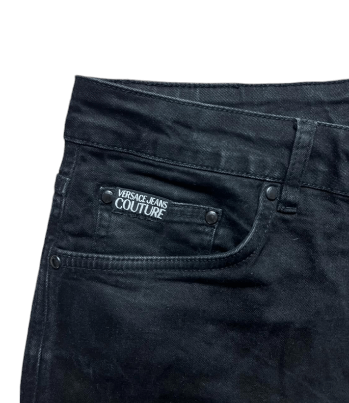 Versace Versace Jeans Couture Black denim jeans luxury 💥 Size US 33 - 8 Thumbnail