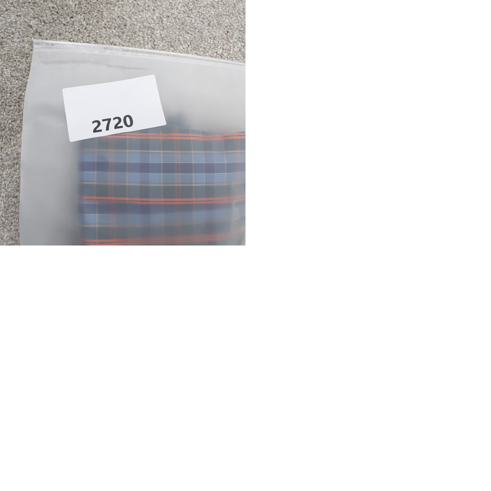 Bell Taco Bell Mens Small Blue/Orange Plaid Short Sleeve Button-Up Shirt Size US S / EU 44-46 / 1 - 9 Thumbnail