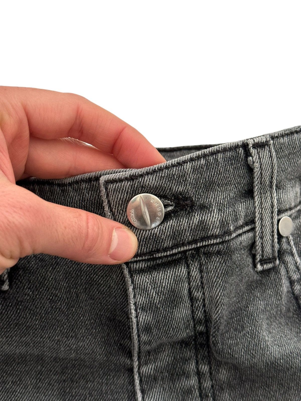 Rhude Pill Snap Leg Grey Denim Size US 32 / EU 48 - 5 Thumbnail
