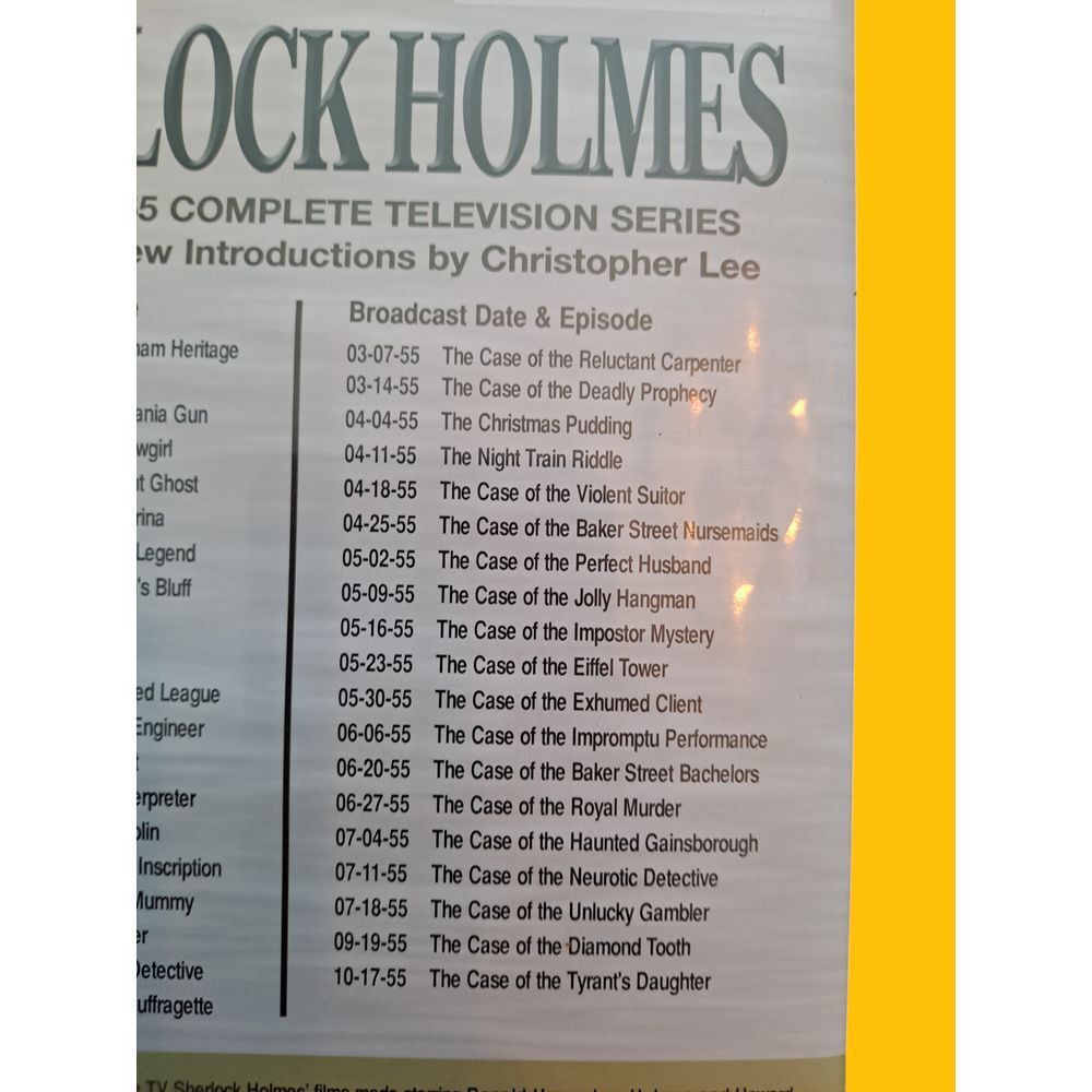 Other Sherlock Holmes Complete TV Series 1954-1955 39 Episodes DVD Size ONE SIZE - 7 Thumbnail