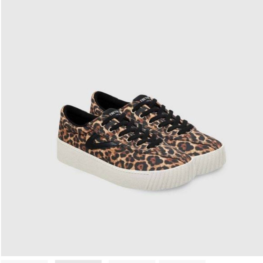 Tretorn TRETORN leopard canvas women's shoes size 5.5 Size US 5.5 / IT 35.5 - 1 Thumbnail