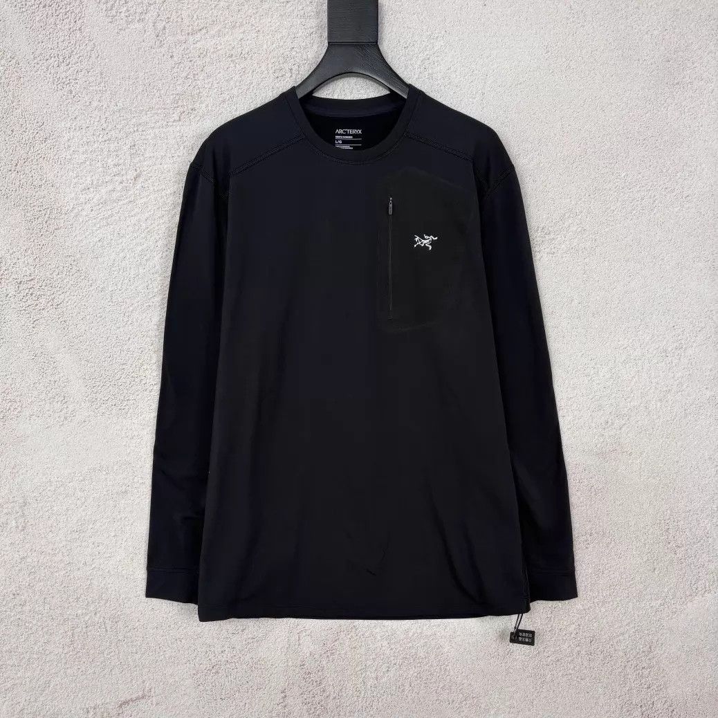 Arc'teryx Arcteryx Rho LT Crew Neck Black Fleece Men's L Size US L / EU 52-54 / 3 - 1 Thumbnail