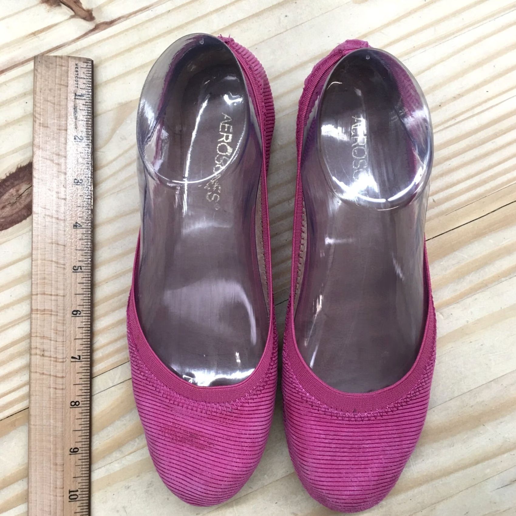 Vintage Aerosoles Ballet Flats Womens 6.5M Pink Fable Round Toe Casual Comfort Suede Size US 7 / IT 37 - 5 Thumbnail