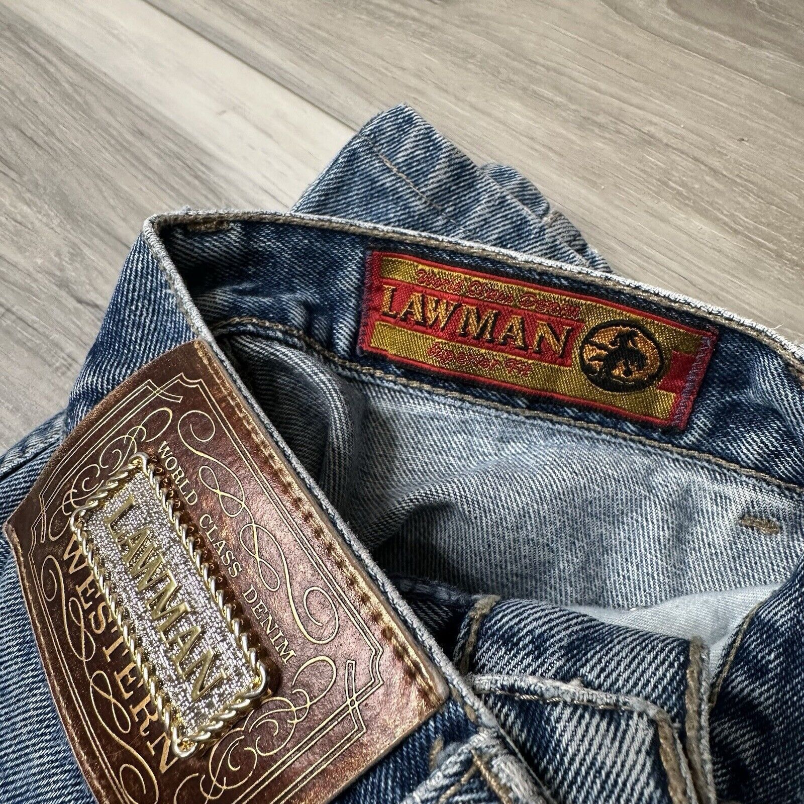 Vintage Vintage Lawman Bareback Jeans Womens 2/4 Denim High Riveted Size 27" / US 4 / IT 40 - 5 Thumbnail