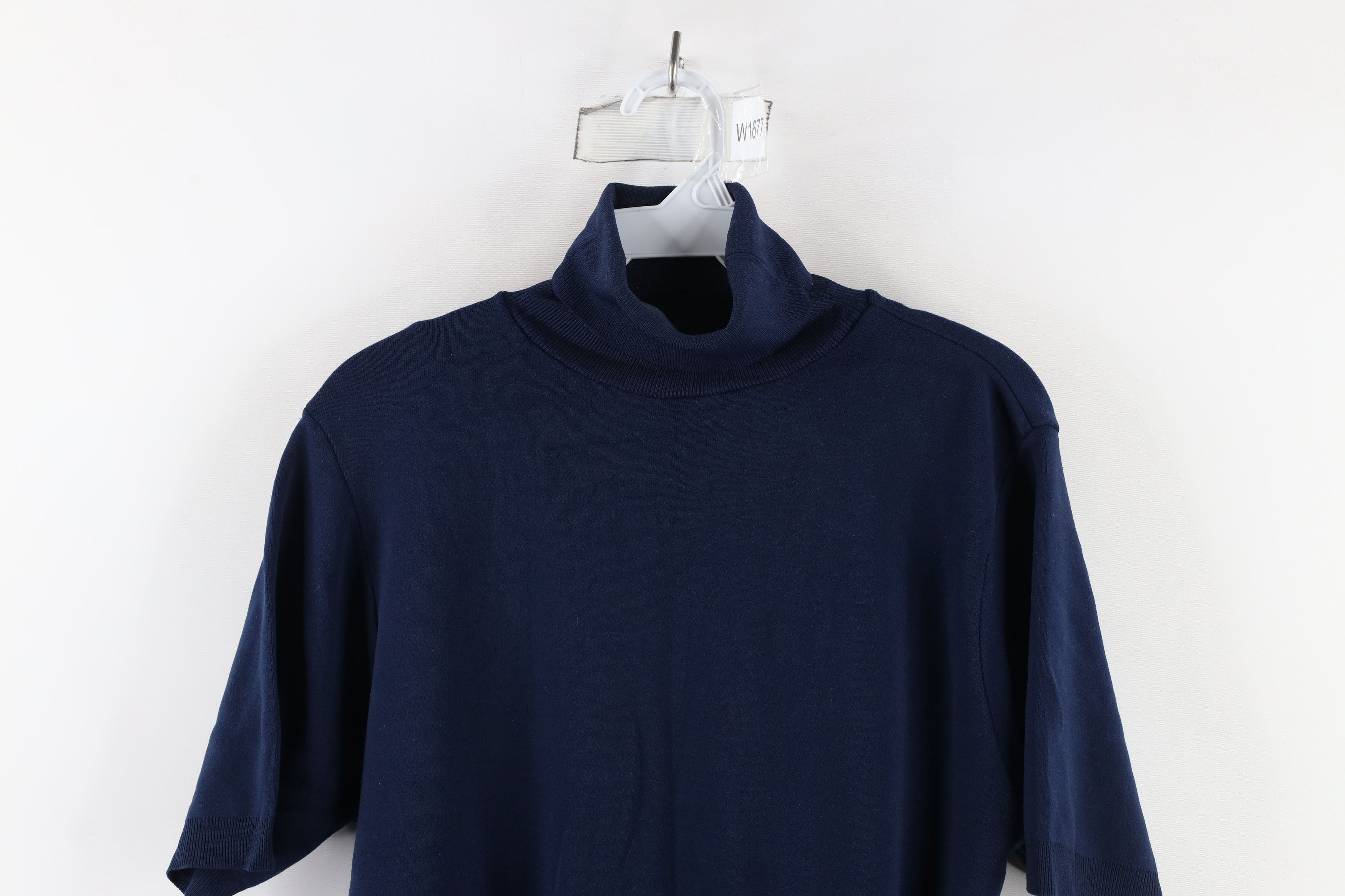 Vintage Vintage 50s 60s Rockabilly Short Sleeve Turtleneck T-Shirt Size US L / EU 52-54 / 3 - 2 Thumbnail