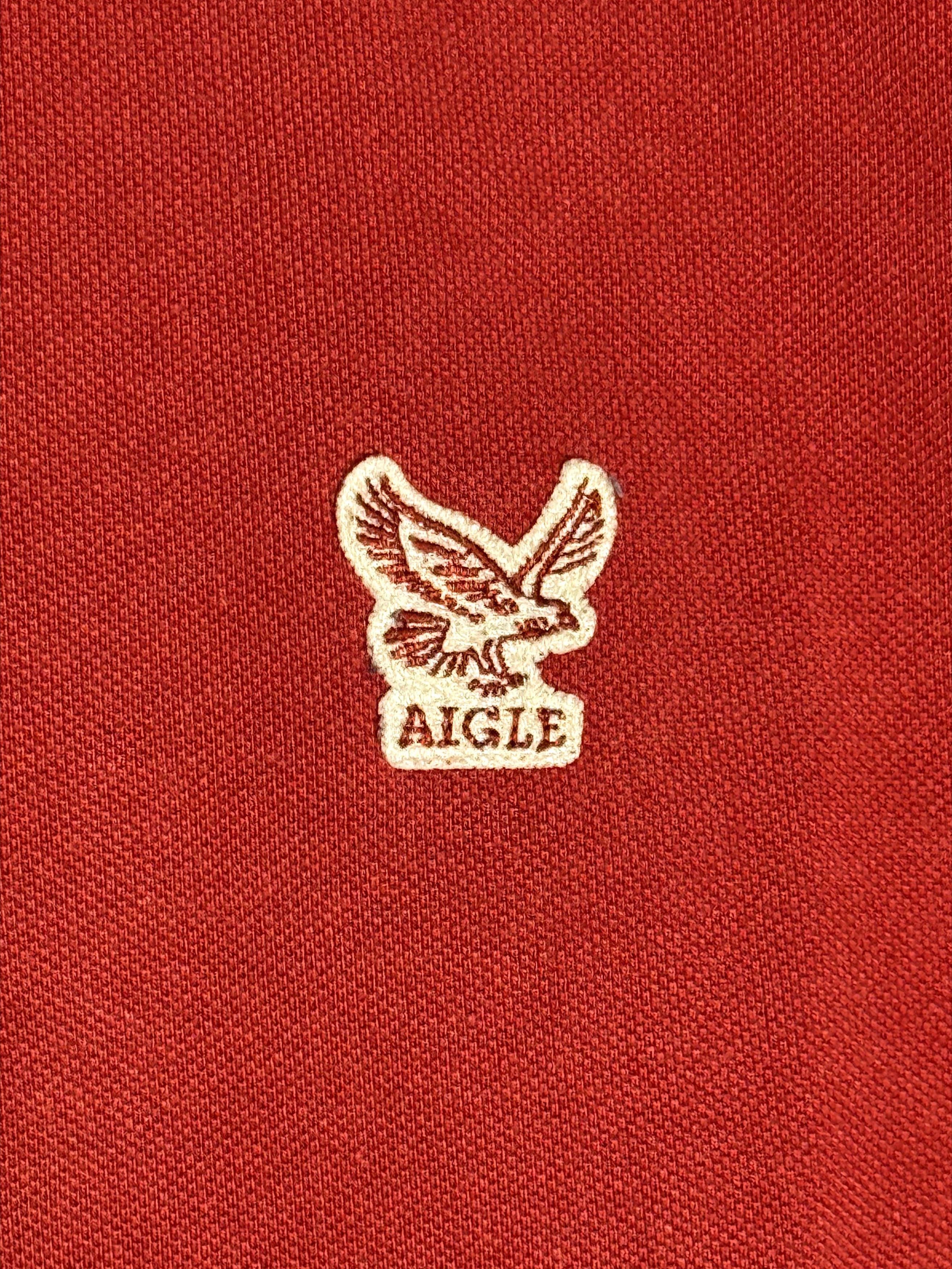 Aigle Polo manches longues Aigle rouge bordeaux taille M Size US M / EU 48-50 / 2 - 4 Thumbnail