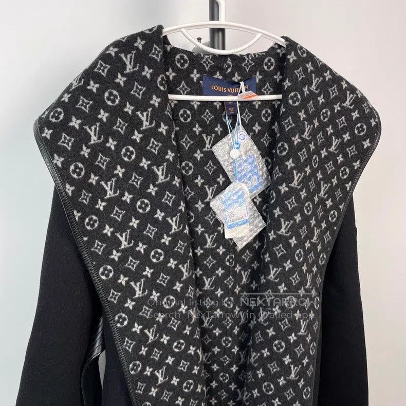 Louis Vuitton Louis Vuitton Black wool coat Size XS / US 0-2 / IT 36-38 - 3 Thumbnail