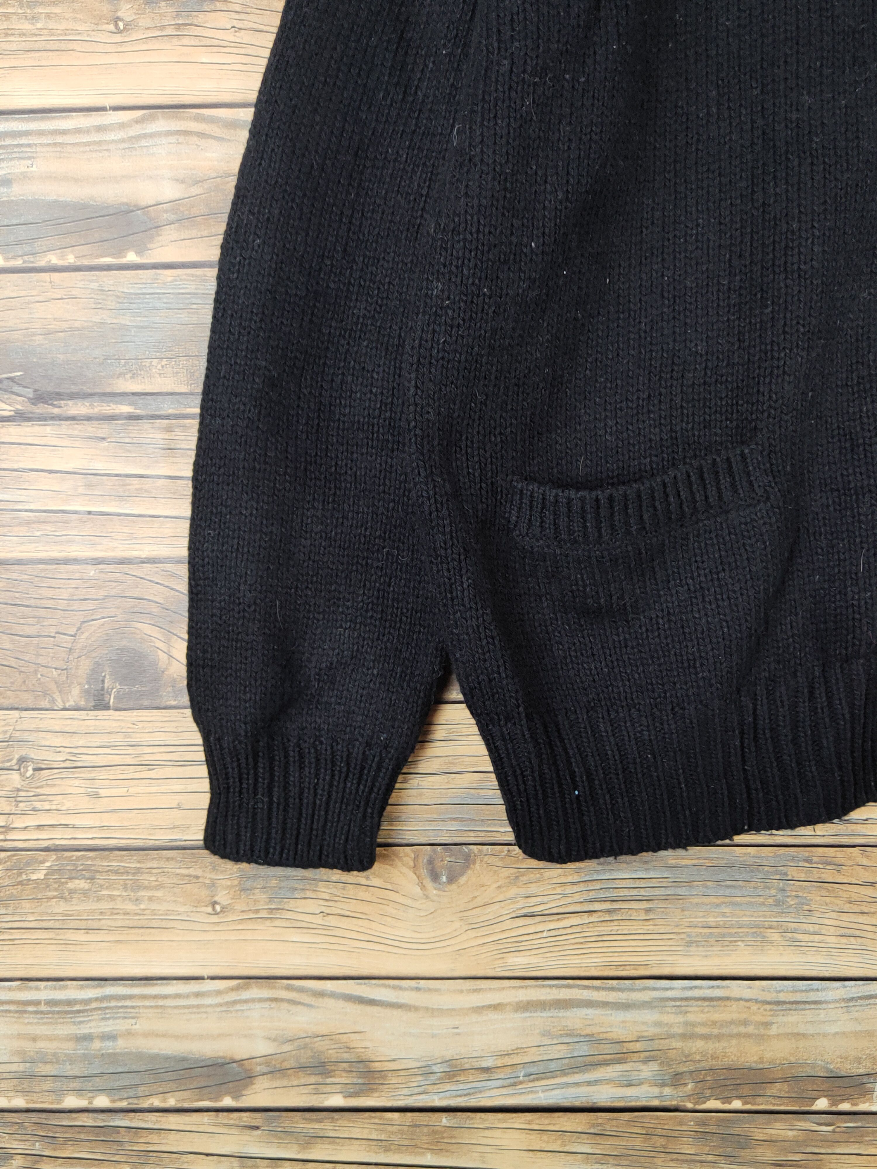 Homespun Knitwear Uniqlo Black Knitwear Cardigan #W1437 Size US XL / EU 56 / 4 - 4 Thumbnail