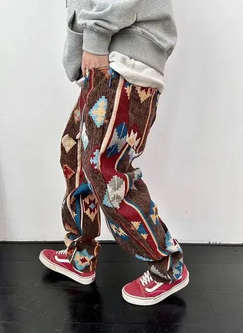 Japanese Brand × Vintage Retro y2k bohemian hippie pants hip hop Size US 34 / EU 50 - 2 Thumbnail