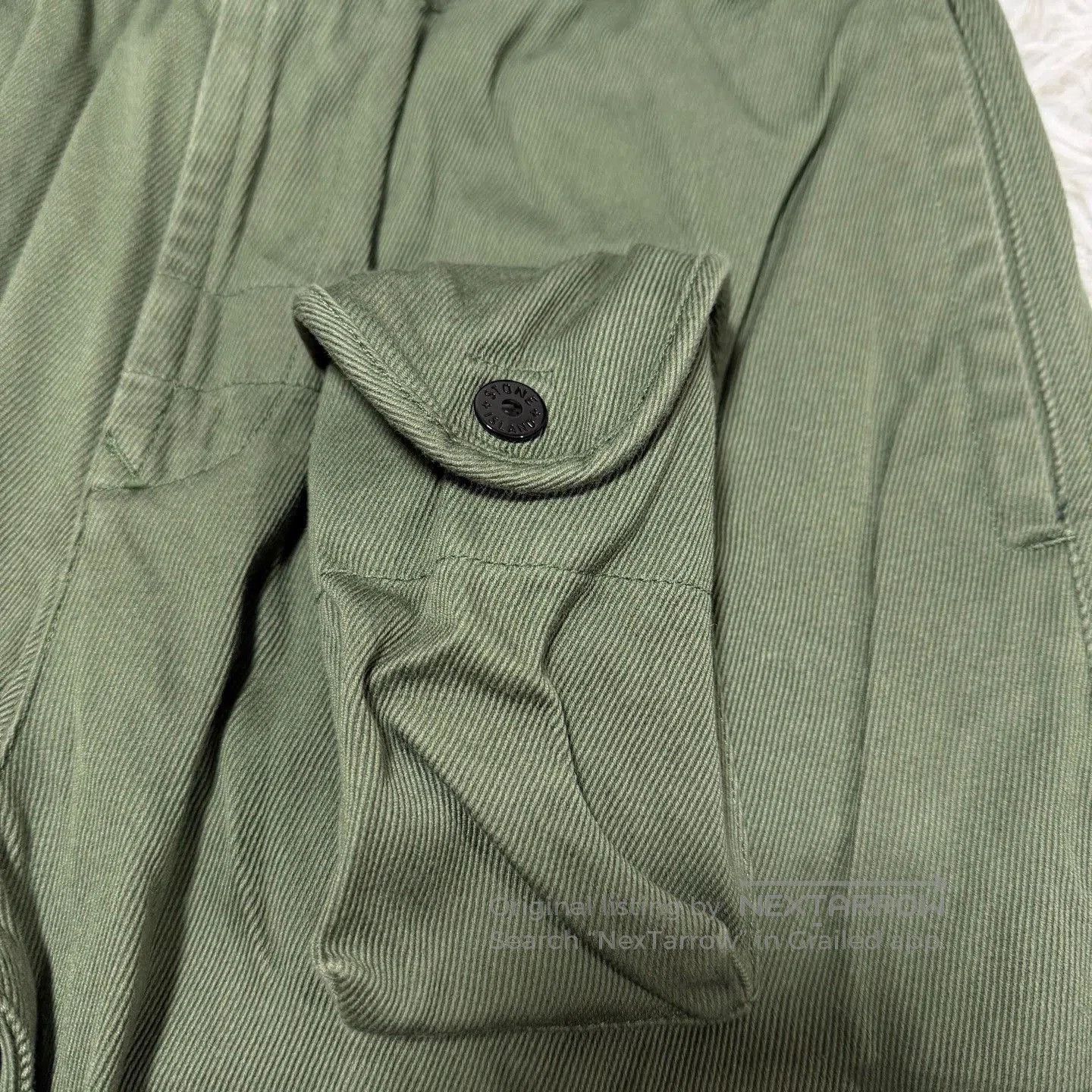 Stone Island Stone Island Green Cargo Straight-Leg Pants W30. Size US 30 / EU 46 - 4 Thumbnail