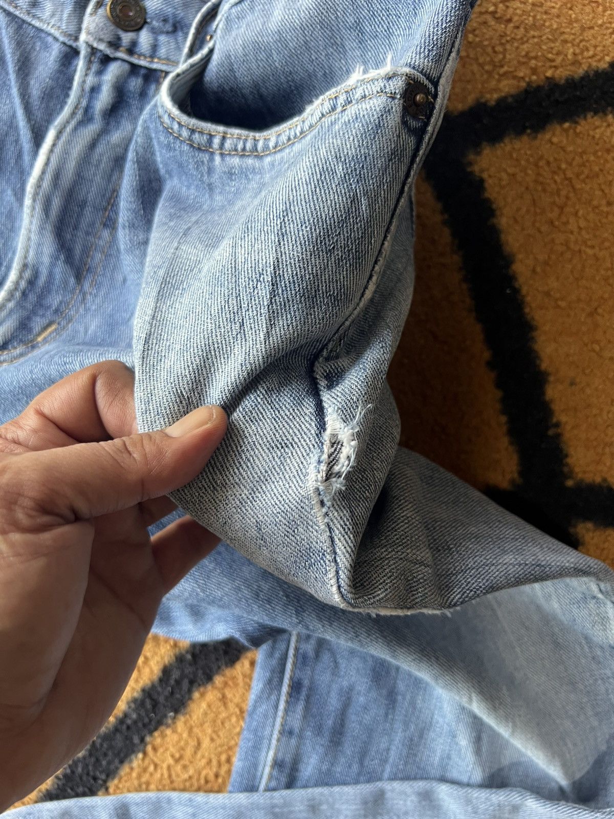 Edwin 🔥Vintage Edwin 403 Distressed Denim Size US 32 / EU 48 - 13 Thumbnail
