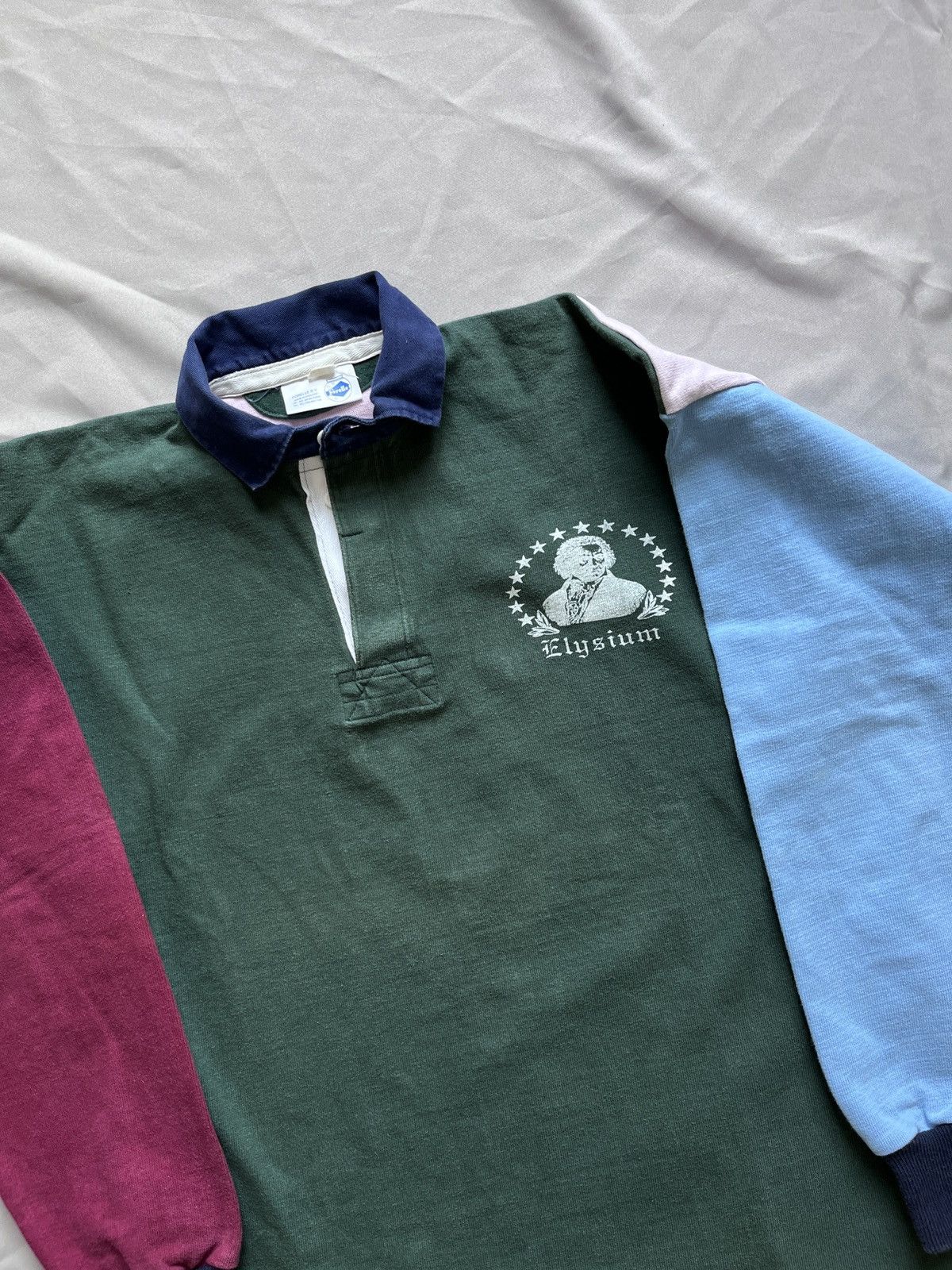 Vintage Vintage Ludwig van Beethoven Elysium Rugby Shirt Size US L / EU 52-54 / 3 - 8 Thumbnail