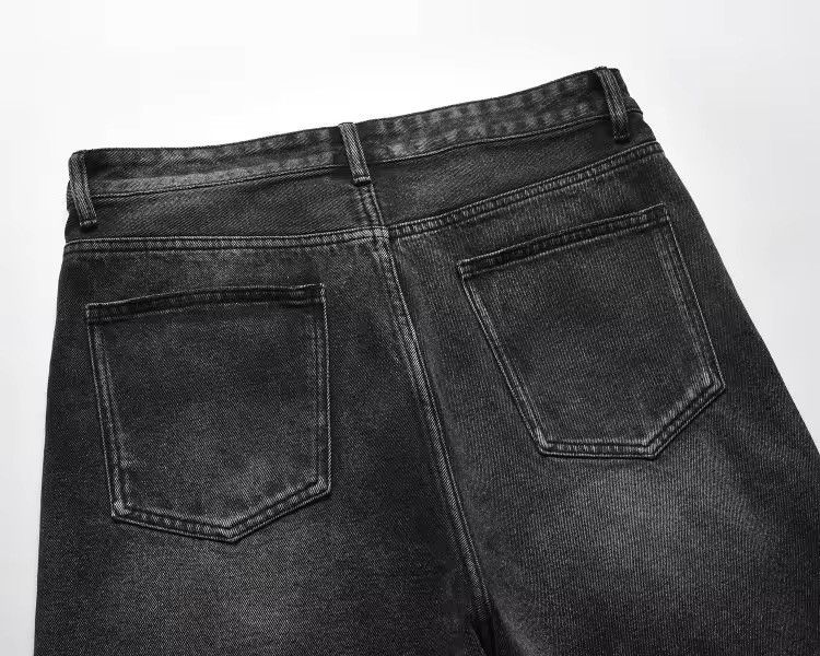 Sandy Black Distressed Damaged Style Jorts Shorts
