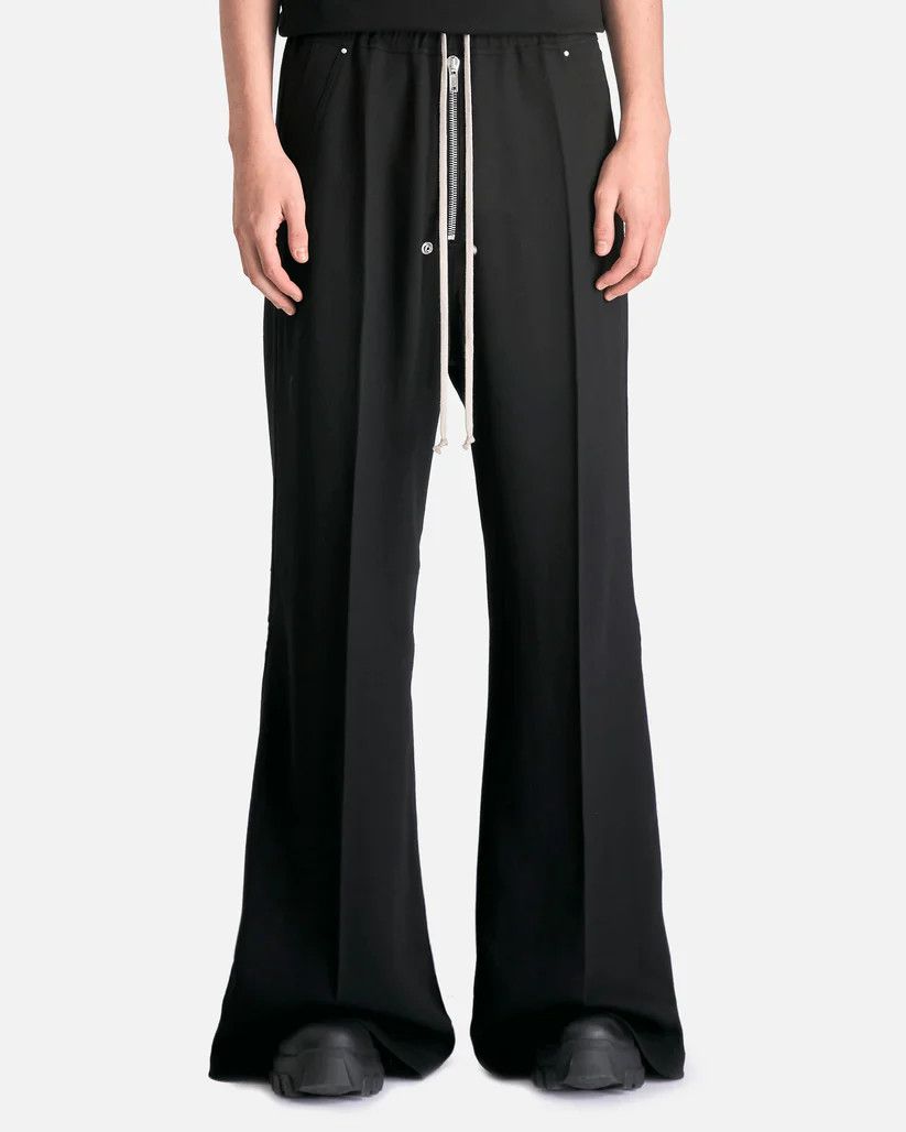 Rick Owens o1s1v1r1oon0825 Wide Belas in Black Size US 32 / EU 48 - 1 Thumbnail