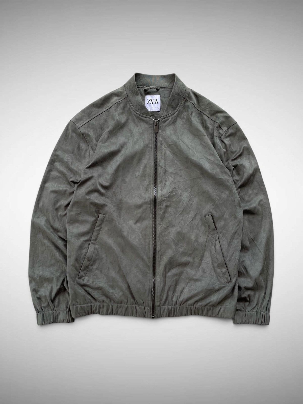 Rhude × Zara Zara Men's Oversized Suede Bomber Jacket Size US XL / EU 56 / 4 - 1 Thumbnail