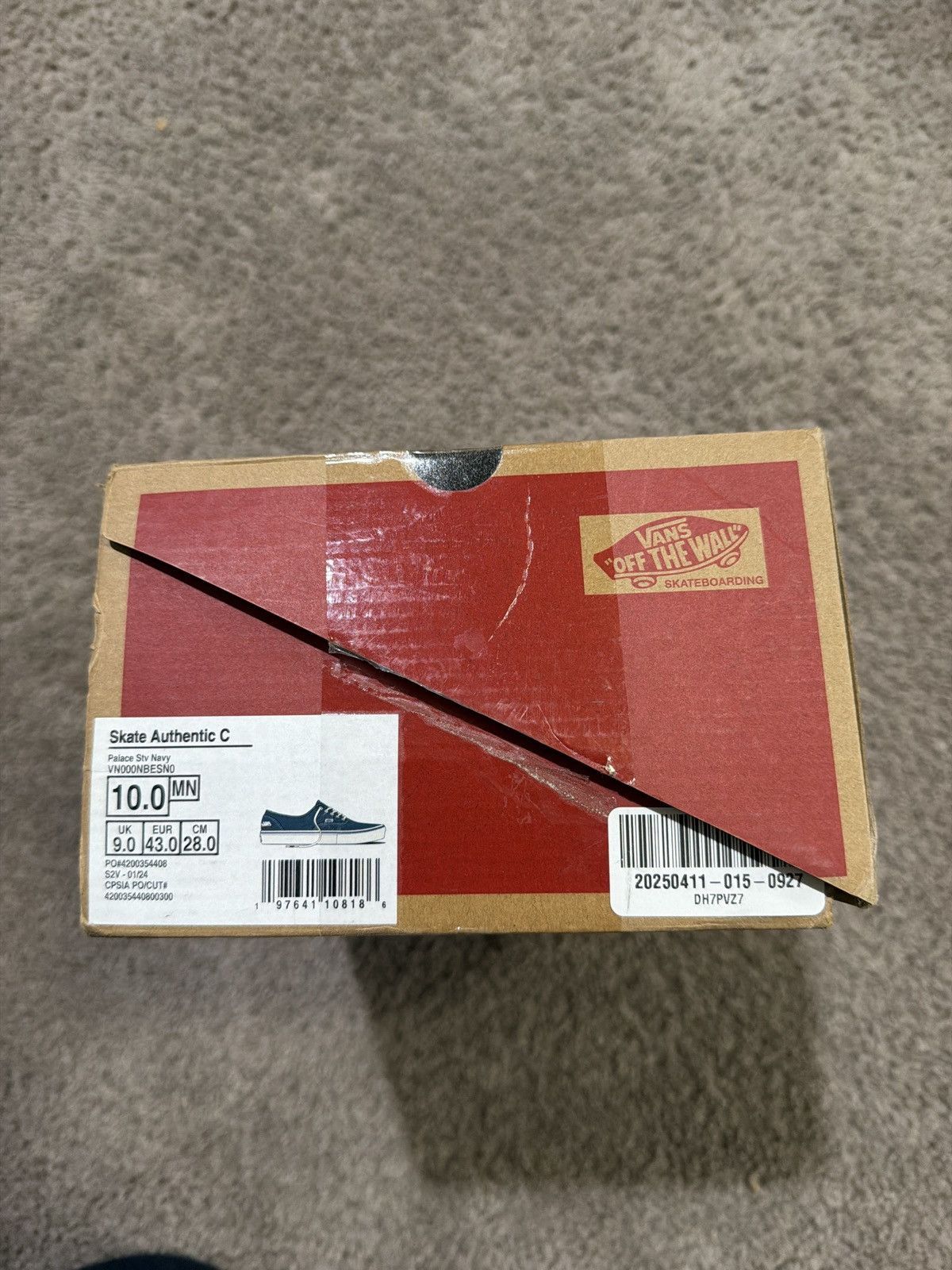 Palace PALACE X SKATE AUTHENTIC 'NAVY' Size US 10 / EU 43 - 5 Thumbnail