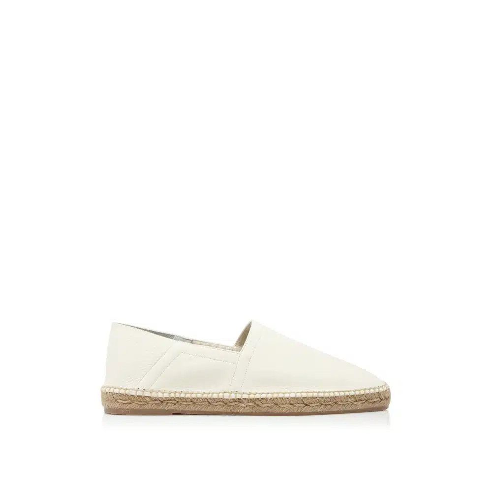 Tom Ford o1loc1c0125 J1165 Barnes Leather Espadrilles in White Size US 10 / EU 43 - 1 Thumbnail