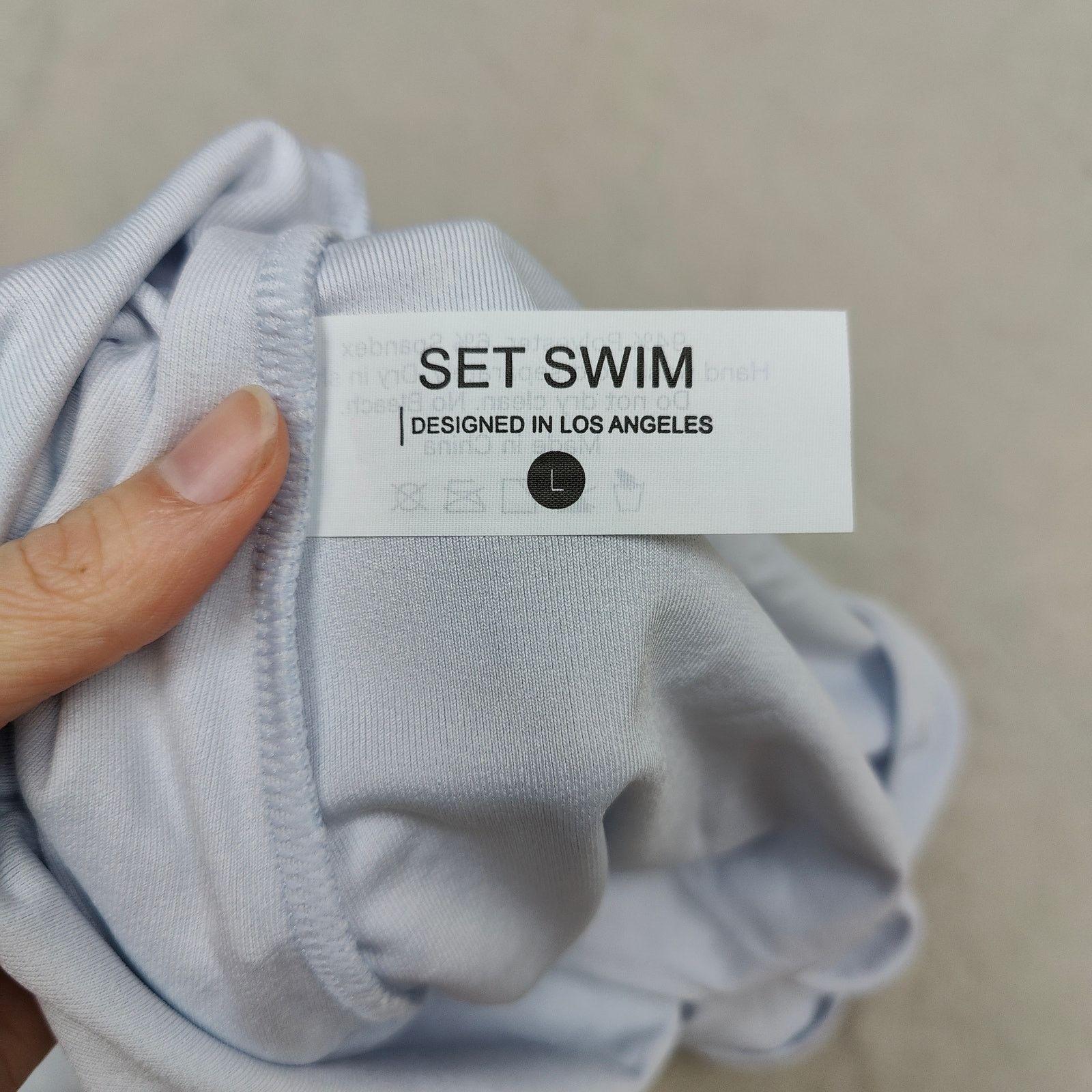 Other Set Active Swim Terry Tunic Cover Up Womens Large Ice Blue Size L / US 10 / IT 46 - 5 Thumbnail