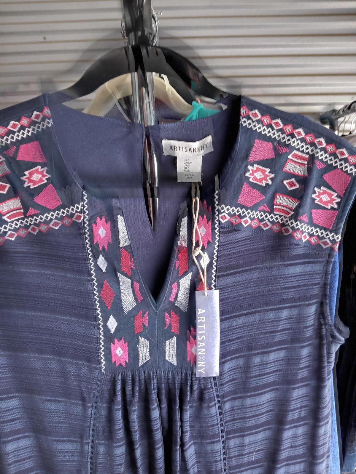 Designer Artisanory Boho Chic Dress with Embroidered Detailing Size S / US 4 / IT 40 - 3 Thumbnail