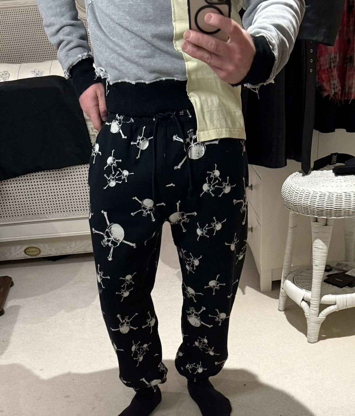 Saint Michael Saint Mxxxxxx skull black logo joggers sweatpants Michael L Size US 34 / EU 50 - 3 Thumbnail